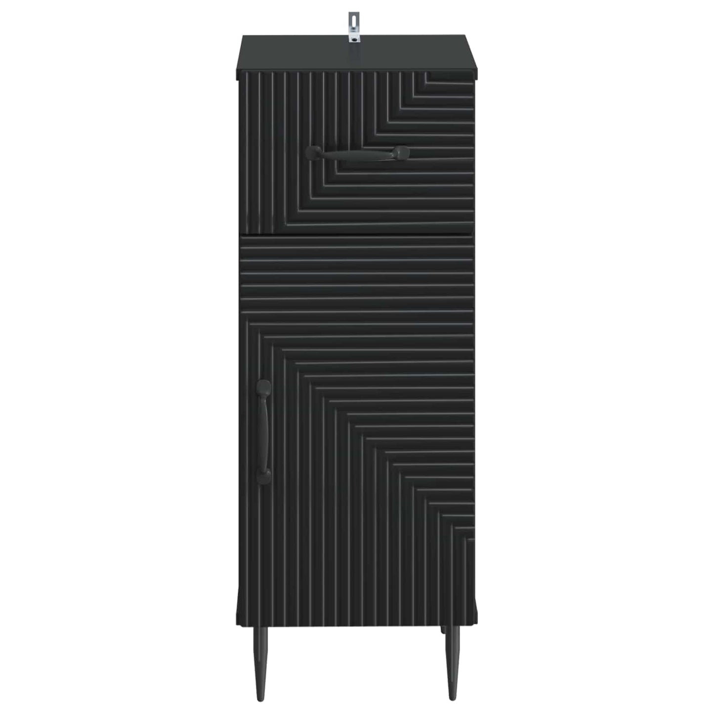 Bathroom Storage Cainet HAARLEM Black 30 x 31 x 80 cm