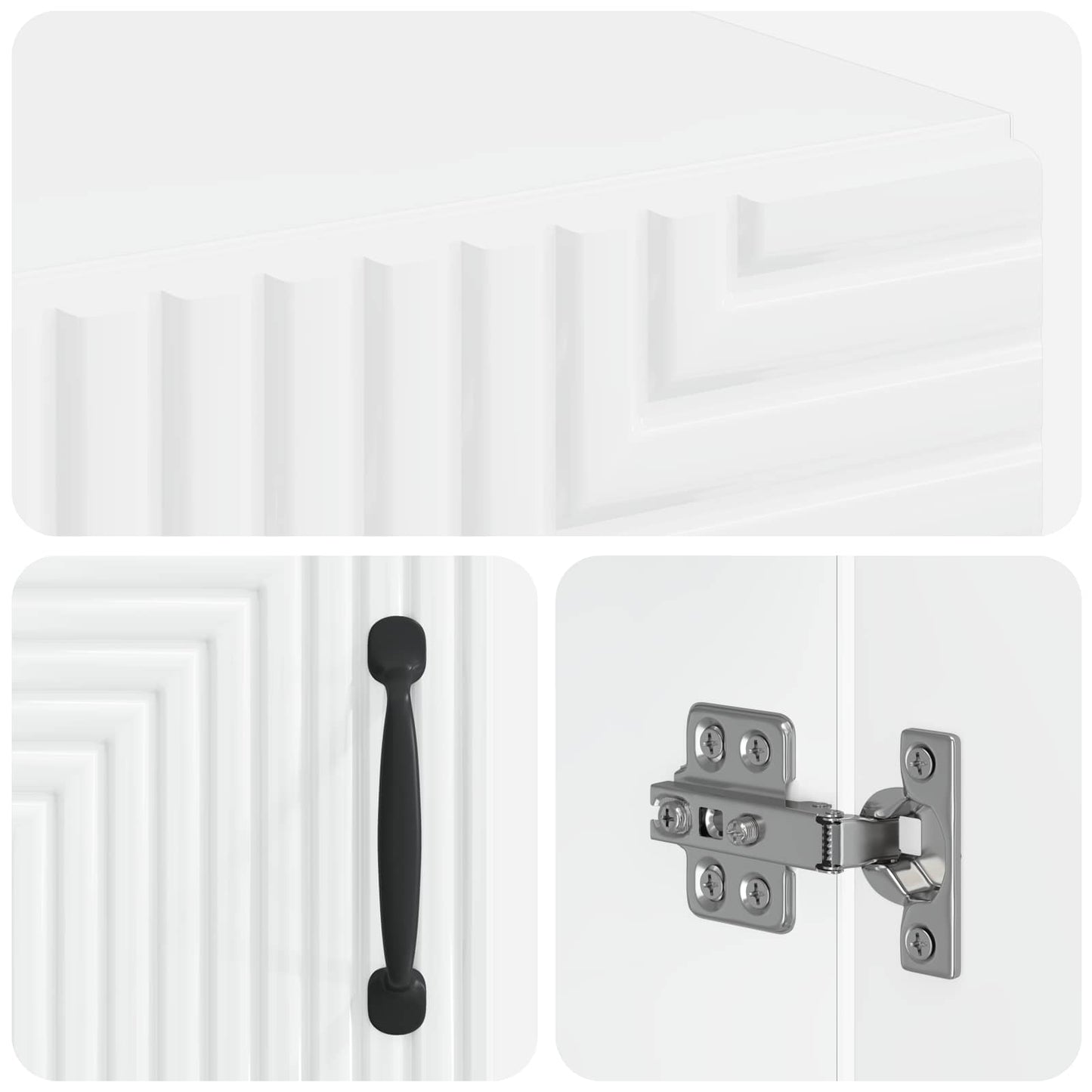Bathroom Storage Cainet HAARLEM High Gloss White