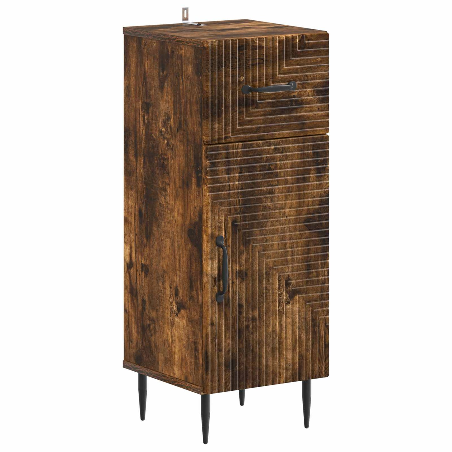 Bathroom Storage Cainet HAARLEM Smoked Oak 30 x 31 x 80 cm