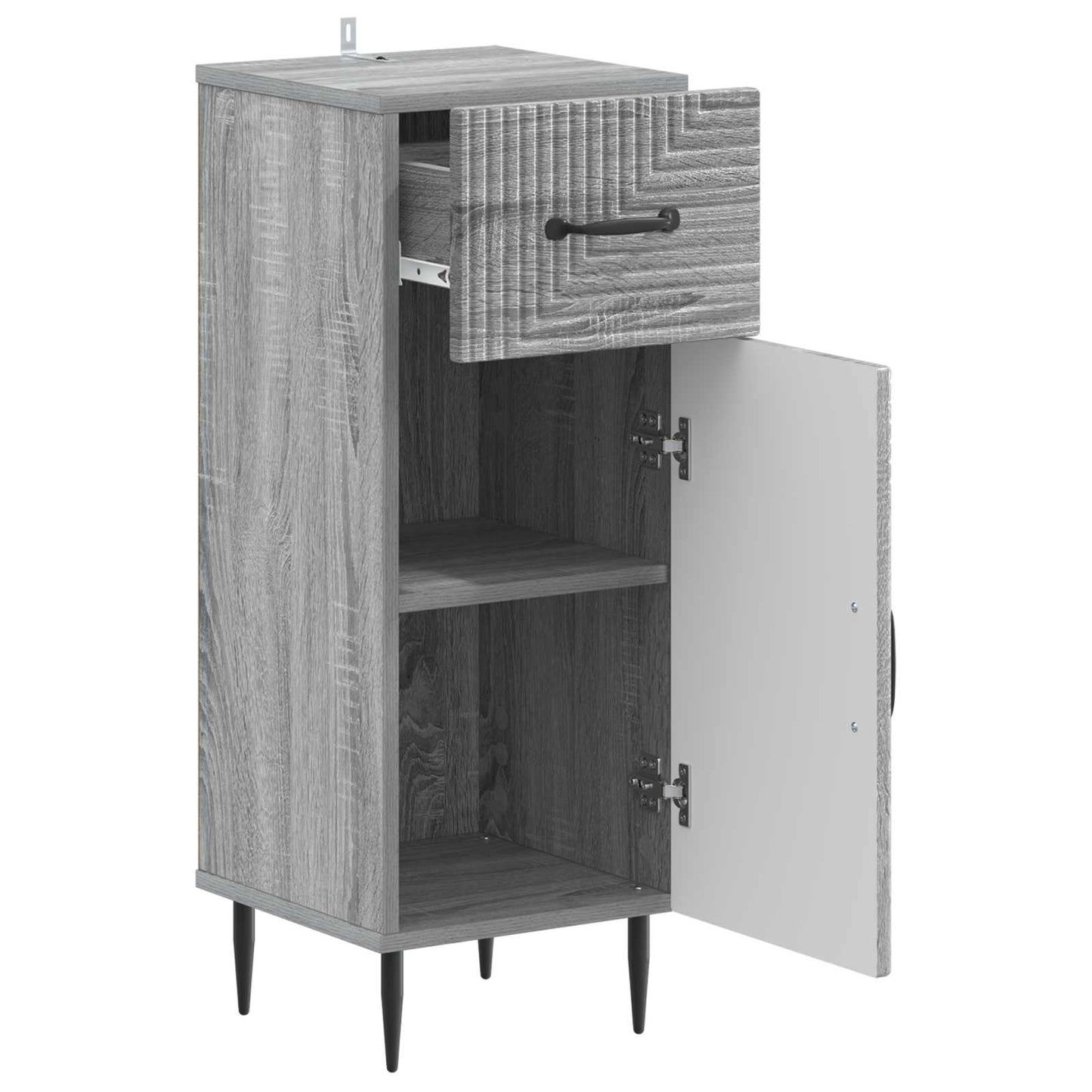 Bathroom Storage Cainet HAARLEM Grey Sonoma 30 x 31 x 80 cm