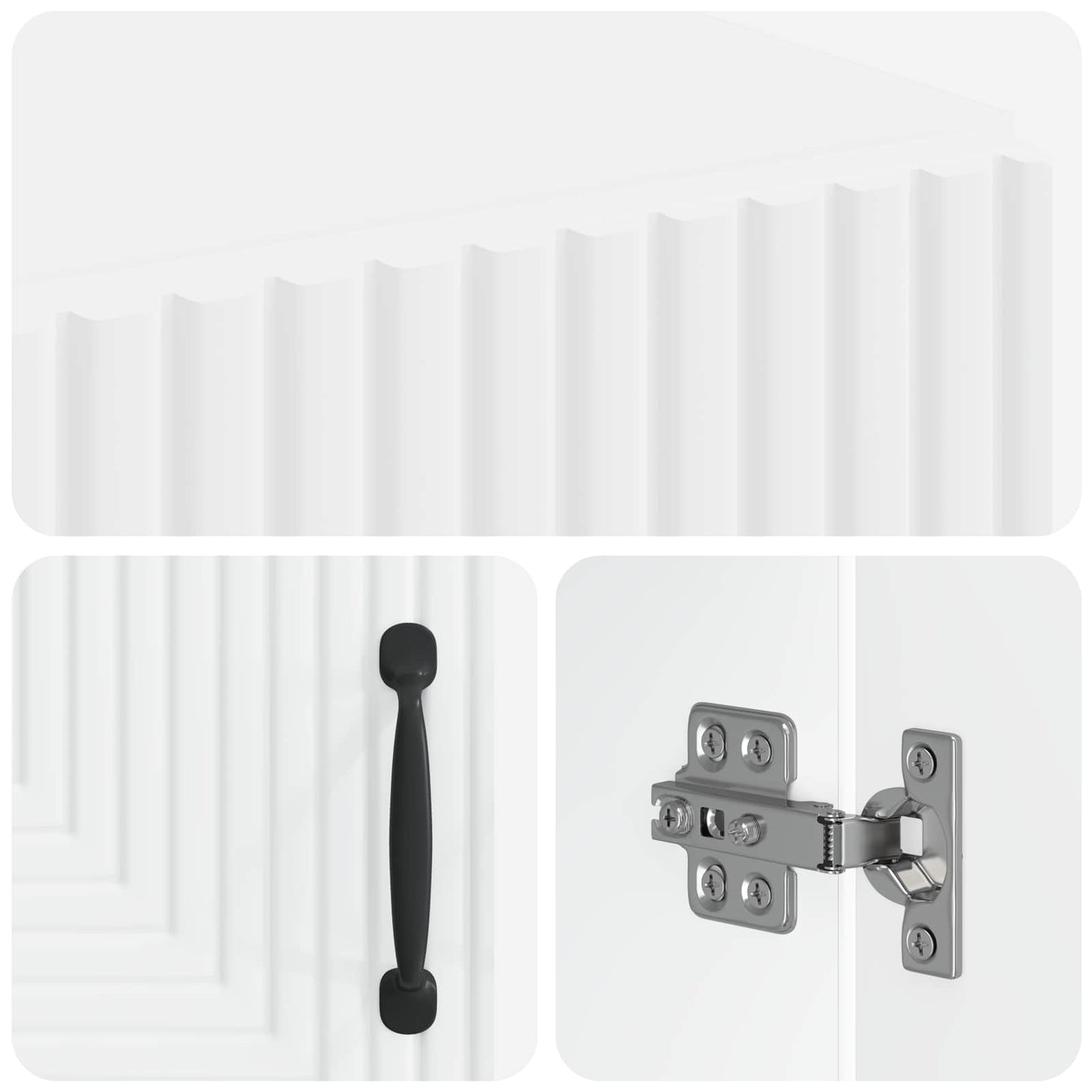 Bathroom Storage Cainet HAARLEM White 59.5 x 31 x 80 cm