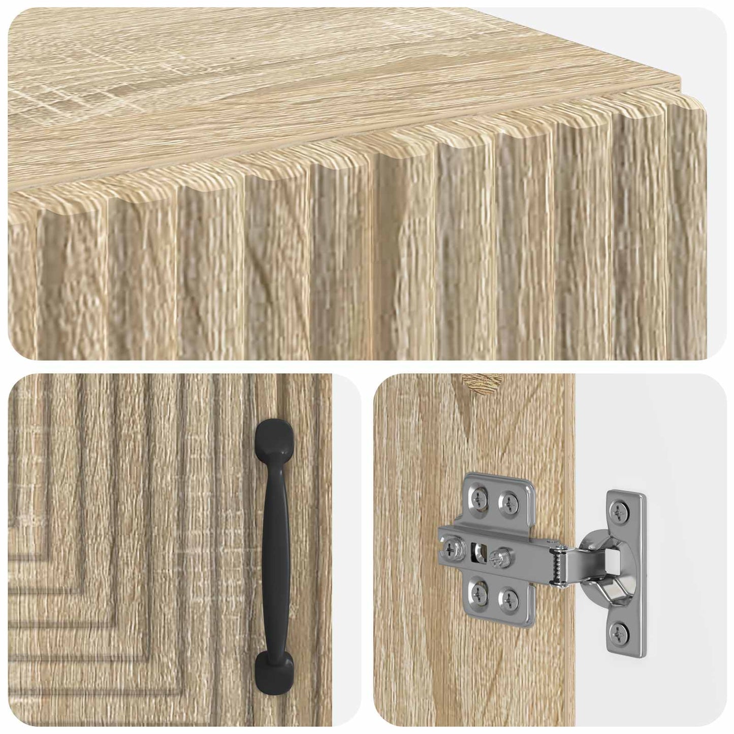 Bathroom Storage Cainet HAARLEM Sonoma Oak 59.5 x 31 x 80 cm