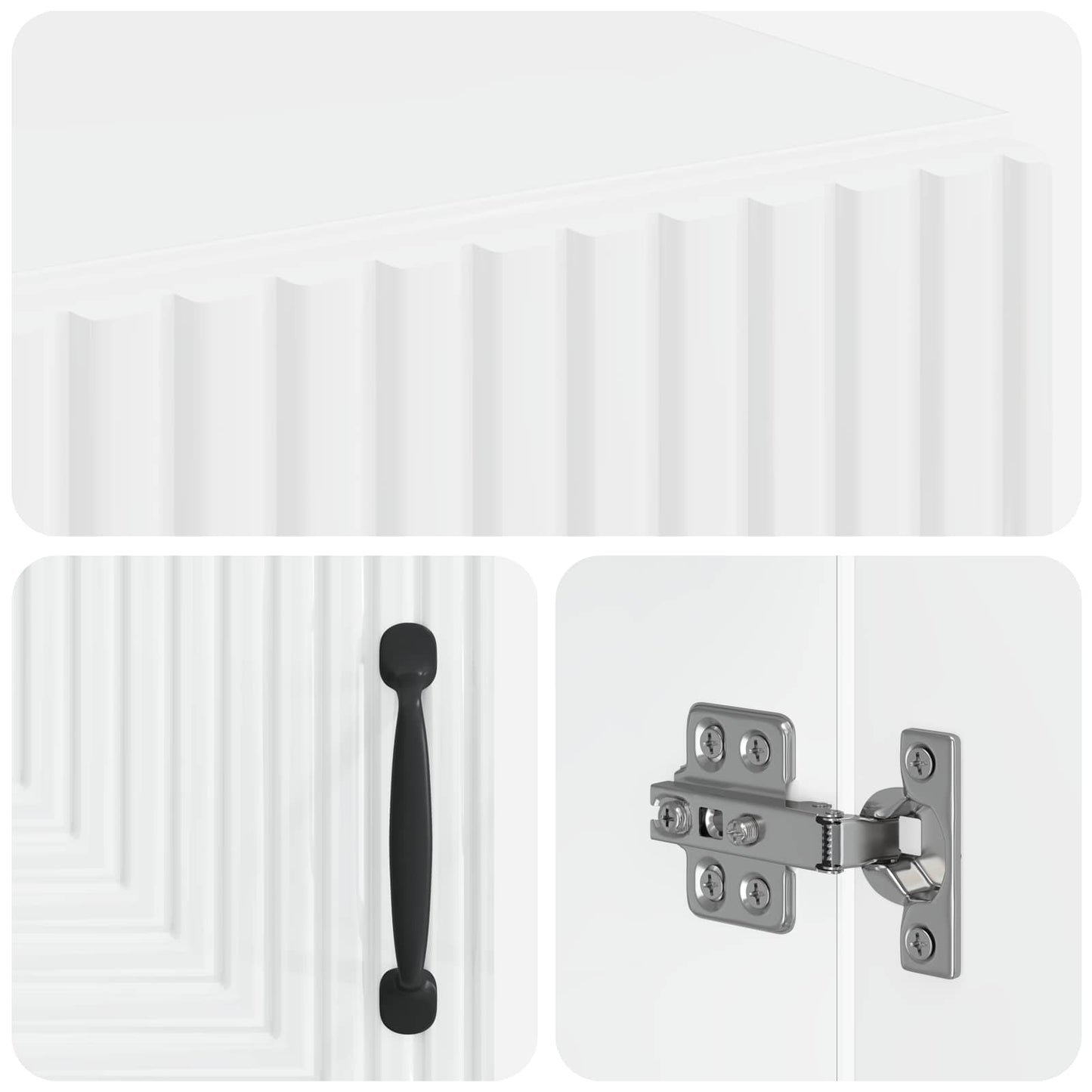 Bathroom Storage Cainet HAARLEM High Gloss White