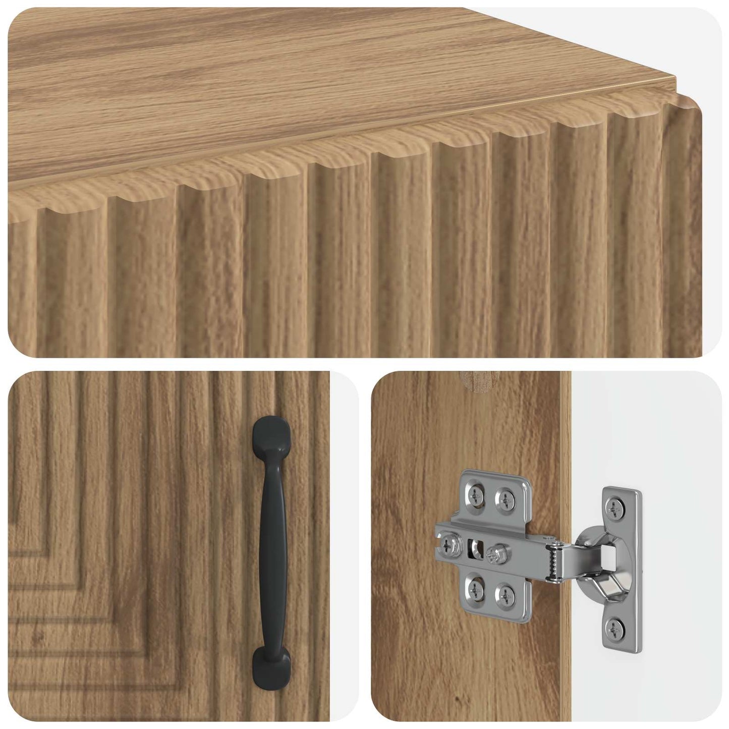 Bathroom Storage Cainet HAARLEM Artisan Oak 59.5 x 31 x 80 cm
