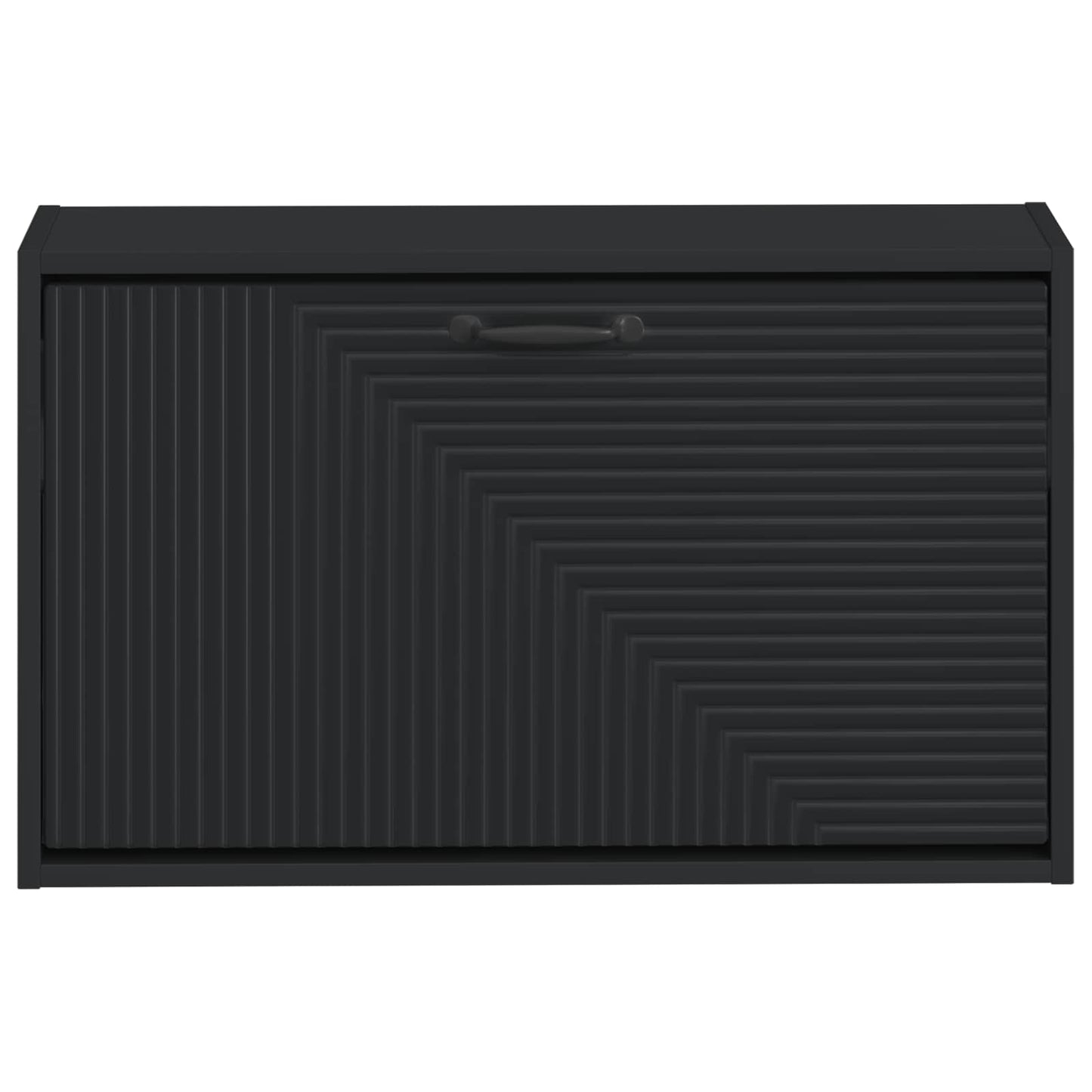 Wall-Mounted Shoe Cabinet HAARLEM 71 x 17 x 43 cm Black