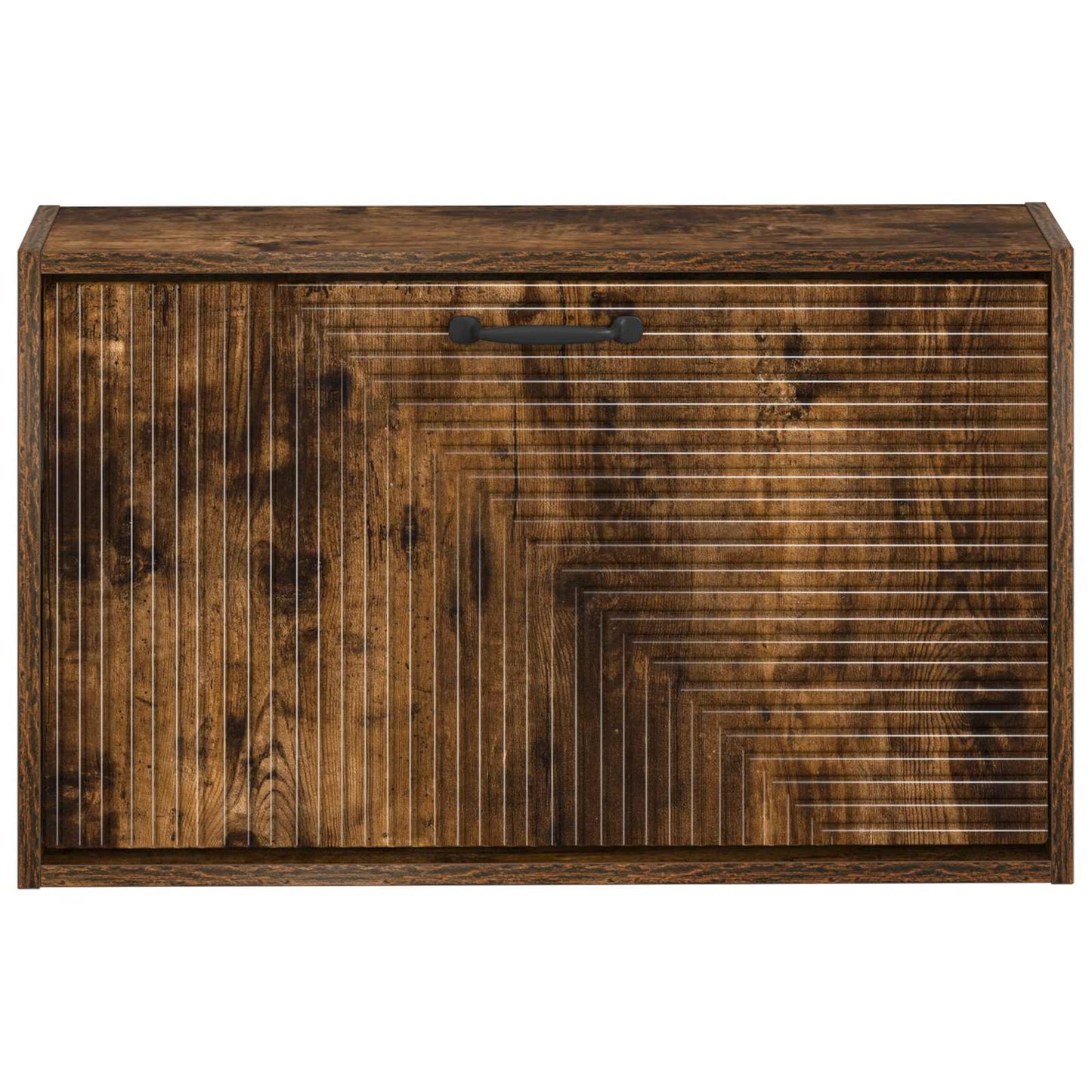 Wall-Mounted Shoe Cabinet HAARLEM 71 x 17 x 43 cm Smoked Oak