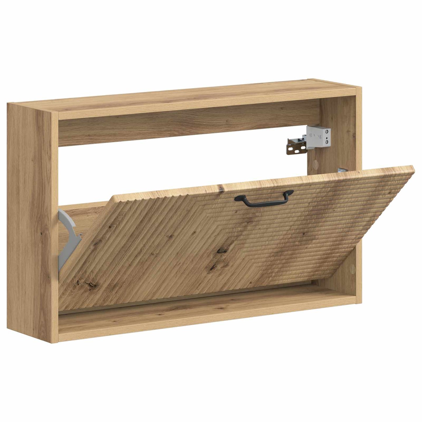 Wall-Mounted Shoe Cabinet HAARLEM 71 x 17 x 43 cm Artisan Oak