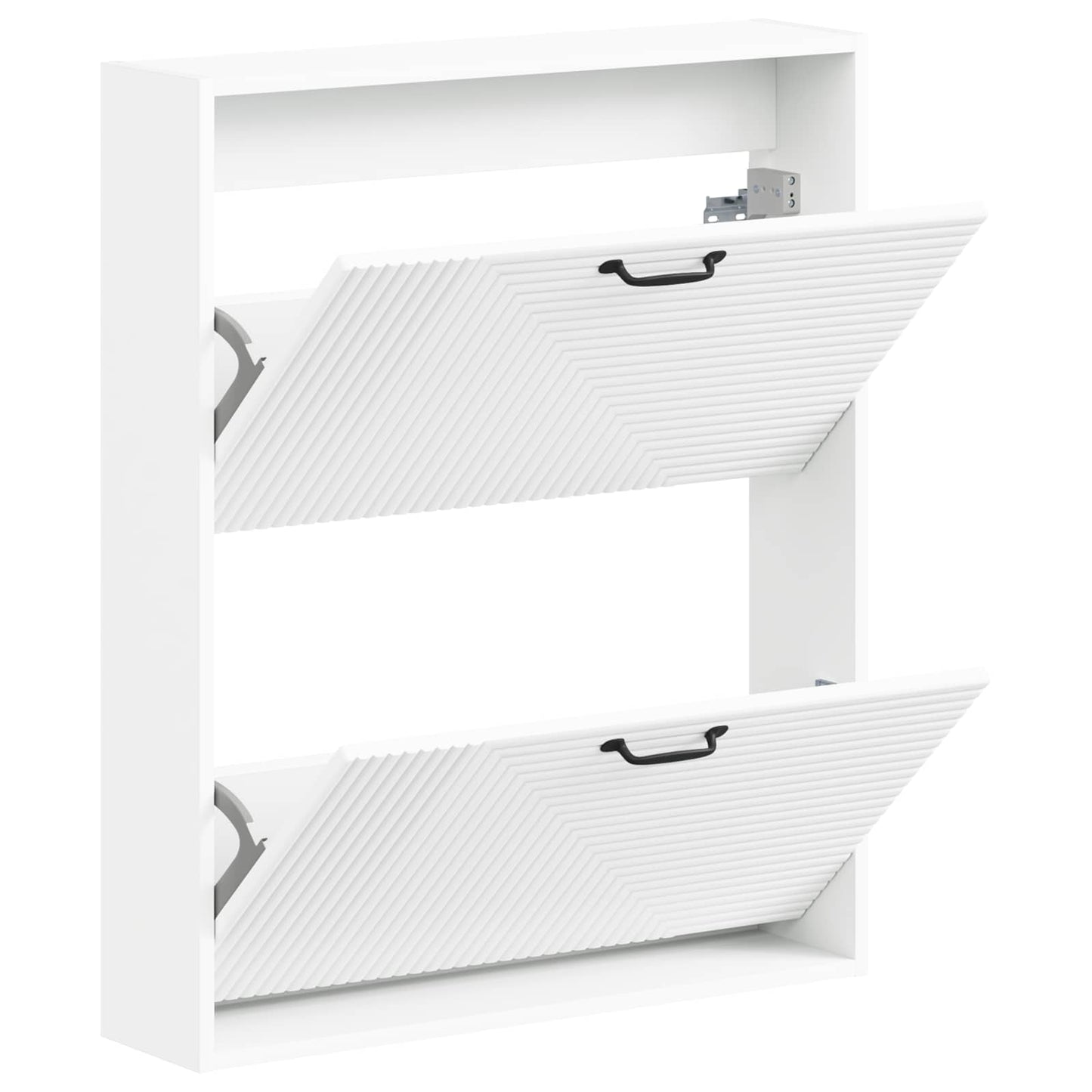 Wall-Mounted Shoe Cabinet HAARLEM 71 x 17 x 86 cm White