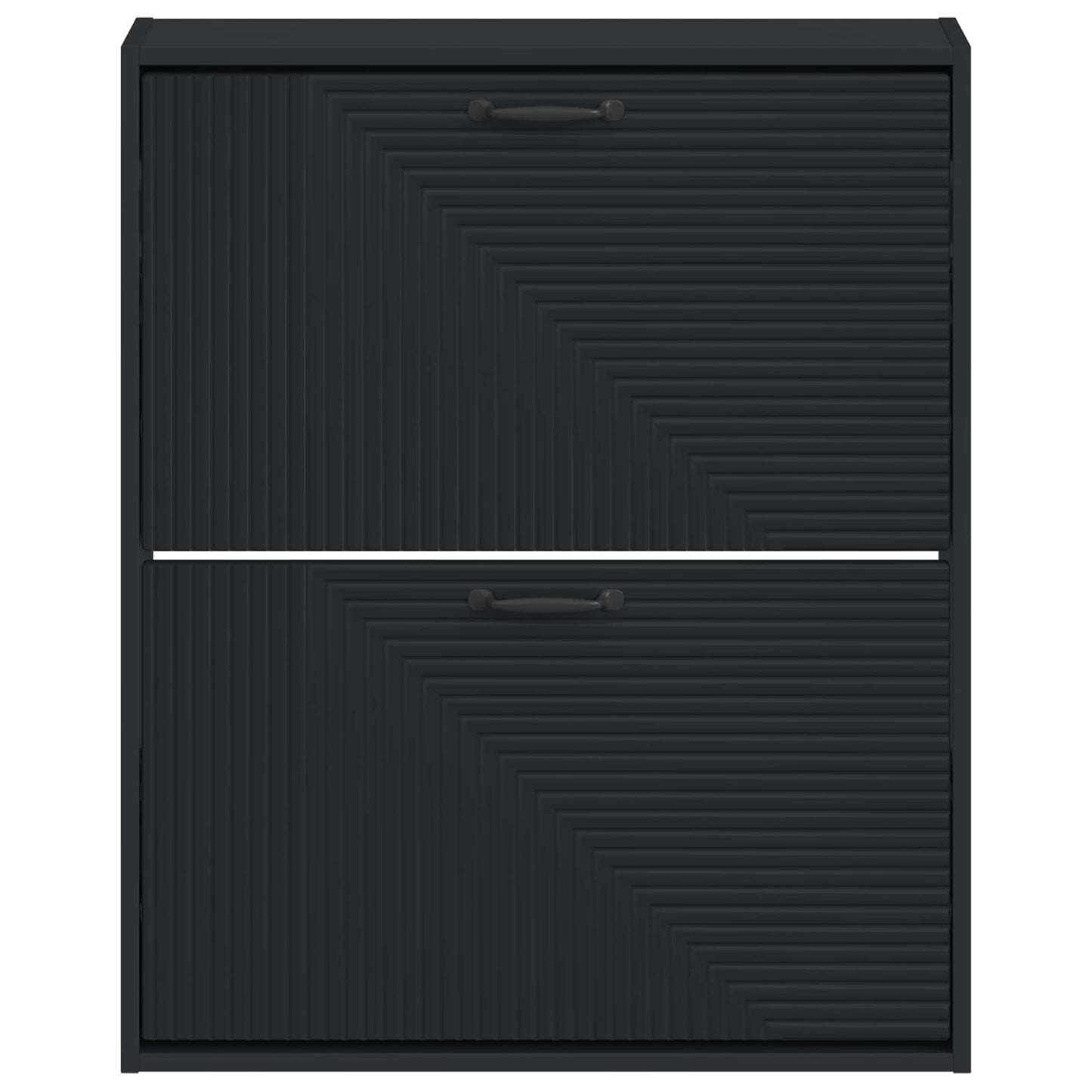 Wall-Mounted Shoe Cabinet HAARLEM 71 x 17 x 86 cm Black