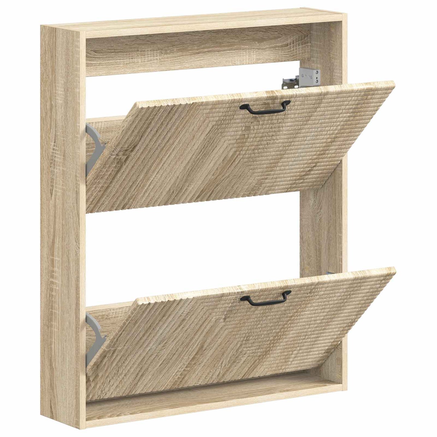 Wall-Mounted Shoe Cabinet HAARLEM 71 x 17 x 86 cm Sonoma Oak