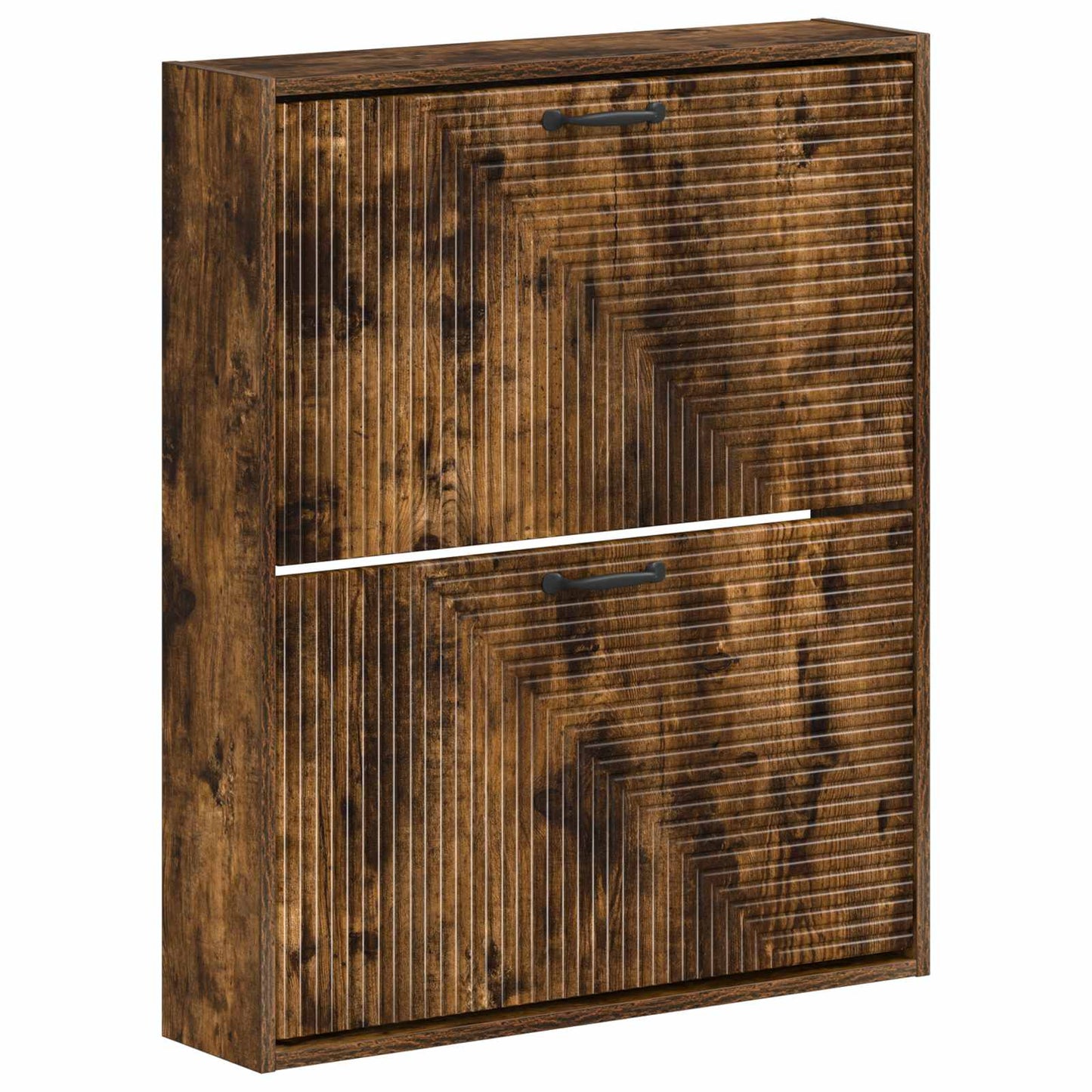 Wall-Mounted Shoe Cabinet HAARLEM 71 x 17 x 86 cm Smoked Oak