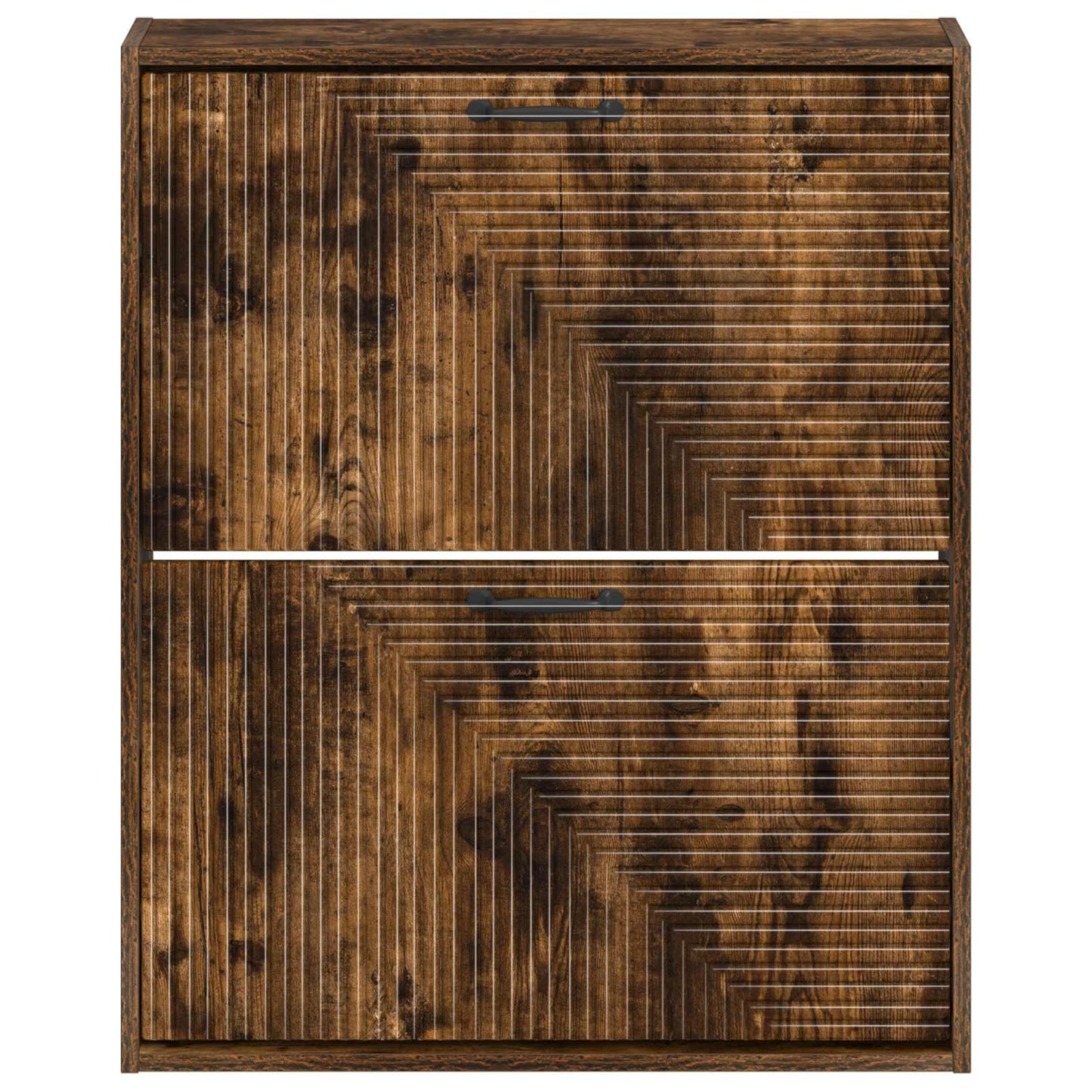 Wall-Mounted Shoe Cabinet HAARLEM 71 x 17 x 86 cm Smoked Oak