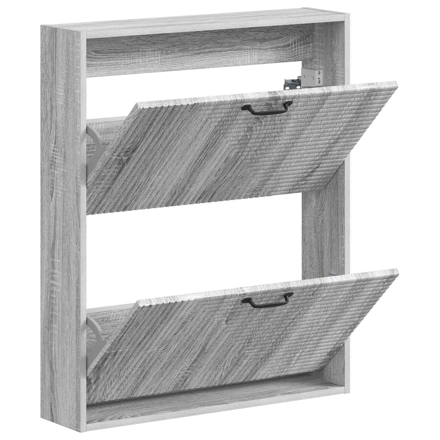 Wall-Mounted Shoe Cabinet HAARLEM 71 x 17 x 86 cm Grey Sonoma