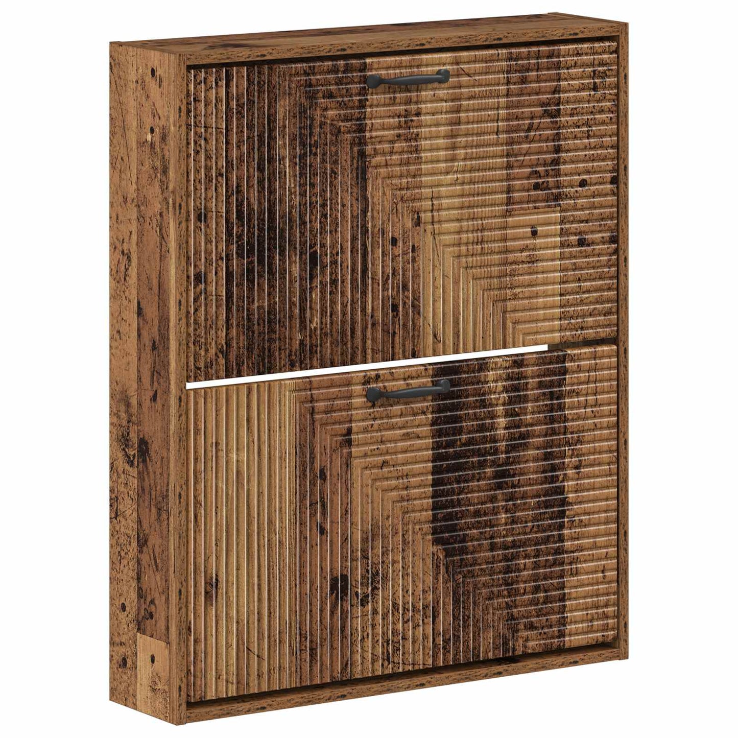 Wall-Mounted Shoe Cabinet HAARLEM 71 x 17 x 86 cm Old Wood