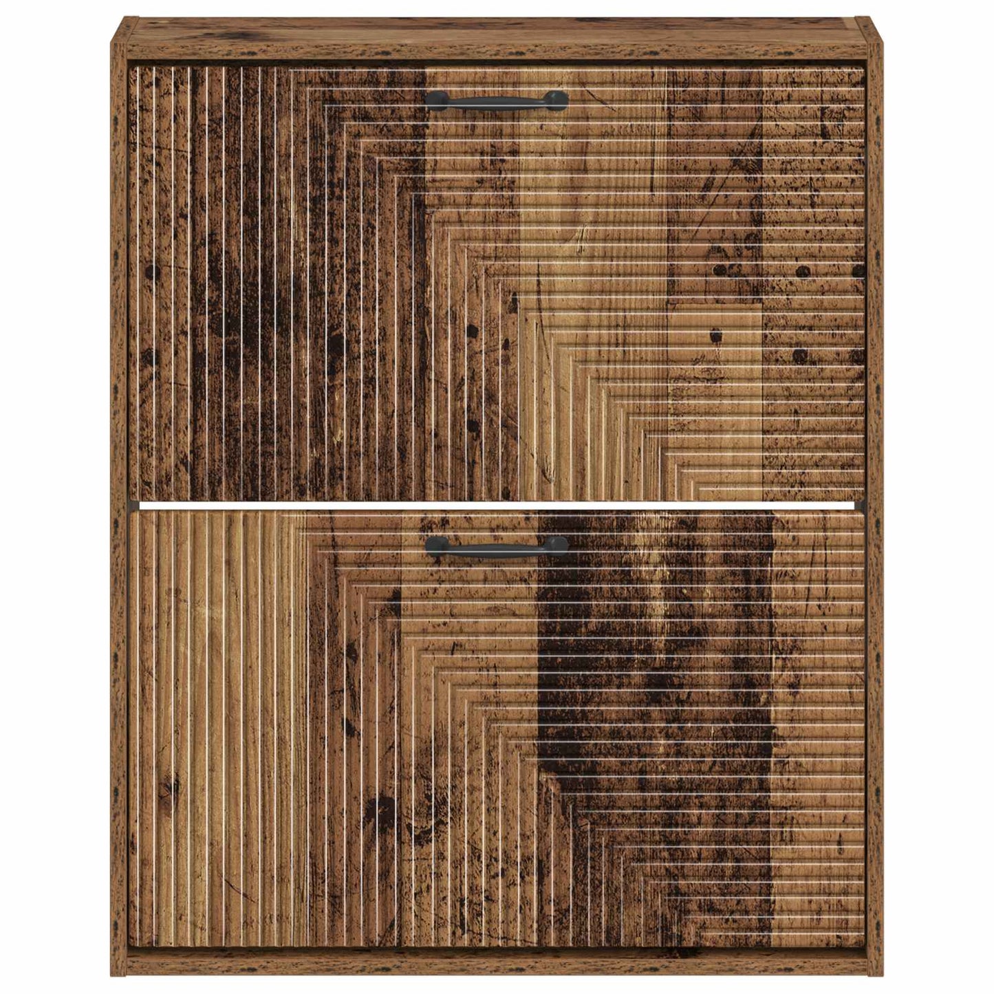 Wall-Mounted Shoe Cabinet HAARLEM 71 x 17 x 86 cm Old Wood