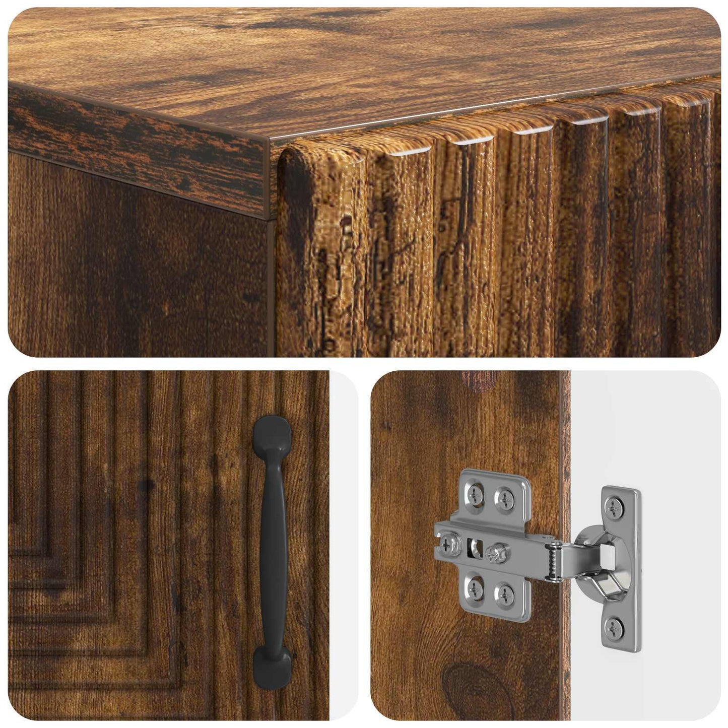 Shoe Cabinet HAARLEM 59.5 x 39.5 x 89.5 cm Engineered Wood