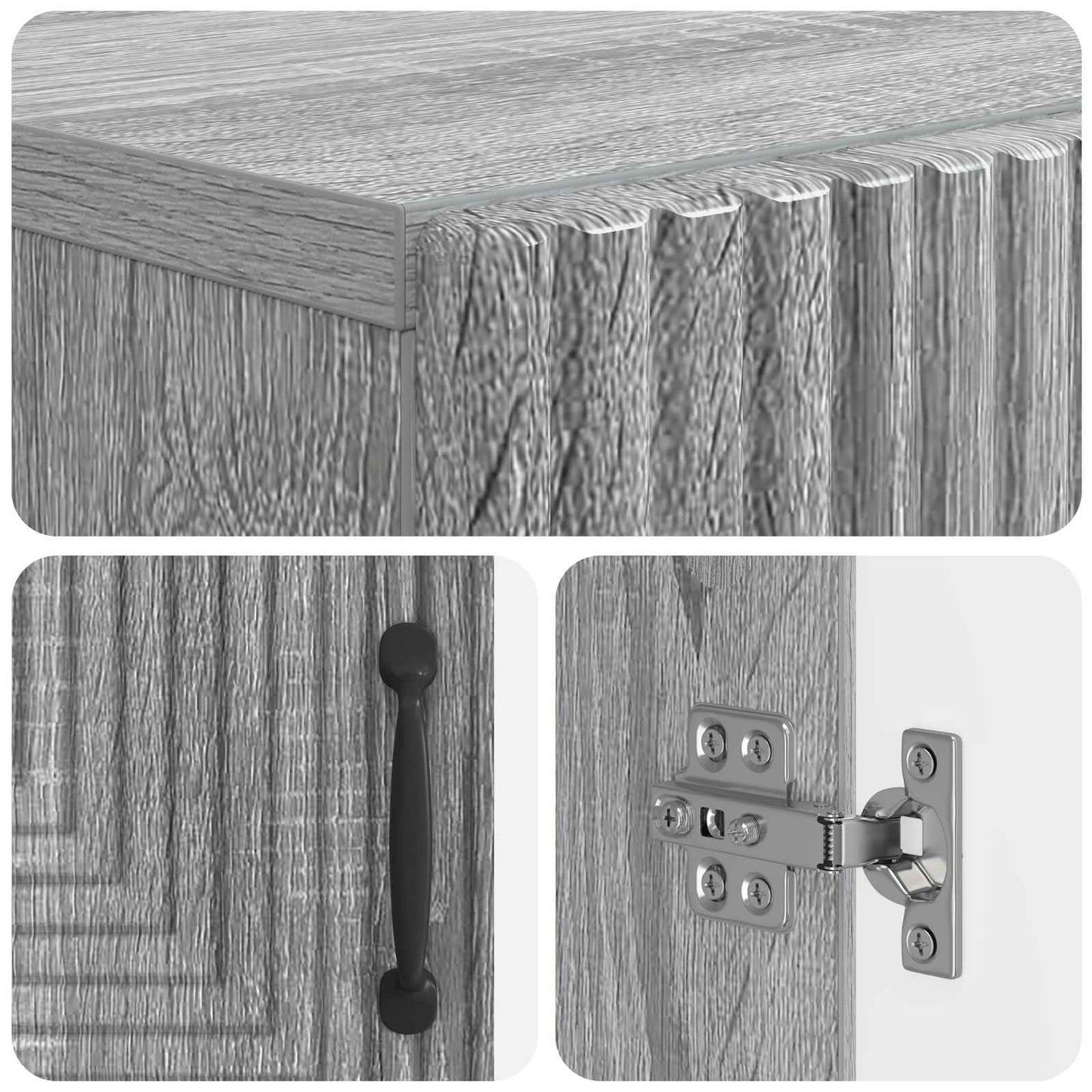 Shoe Cabinet HAARLEM 59.5 x 39.5 x 89.5 cm Engineered Wood