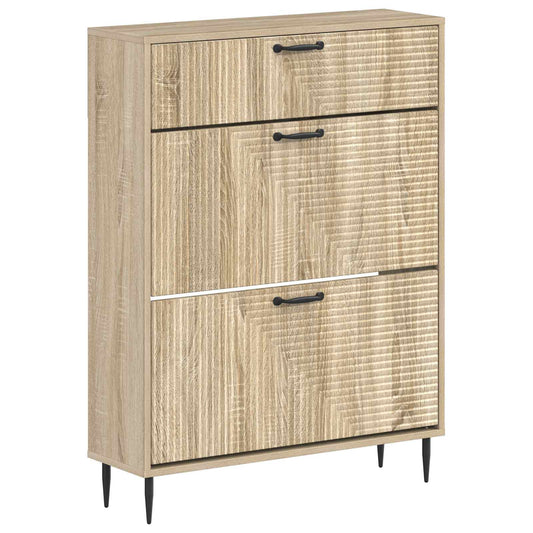 Shoe Cabinet HAARLEM 78 x 24 x 103 cm Engineered Wood