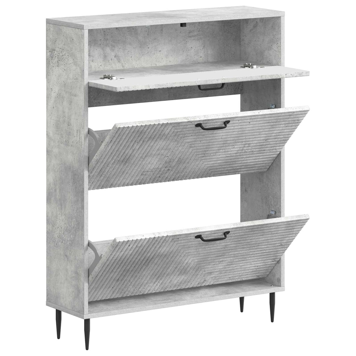 Shoe Cabinet HAARLEM 78 x 24 x 103 cm Engineered Wood