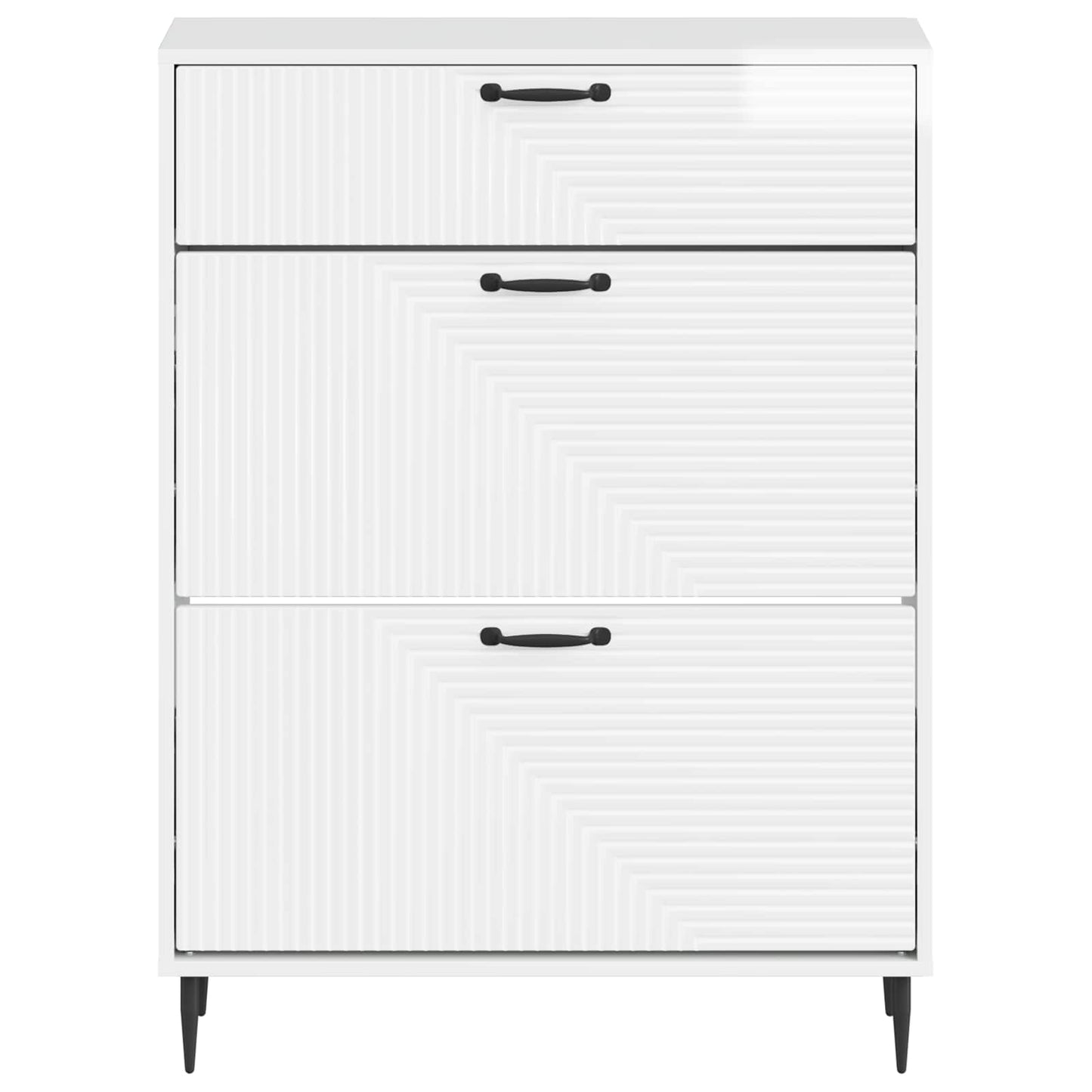 Shoe Cabinet HAARLEM 78 x 24 x 103 cm Engineered Wood
