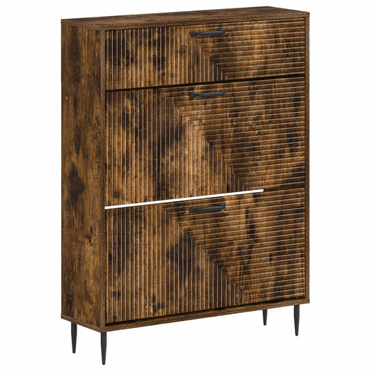 Shoe Cabinet HAARLEM 78 x 24 x 103 cm Engineered Wood
