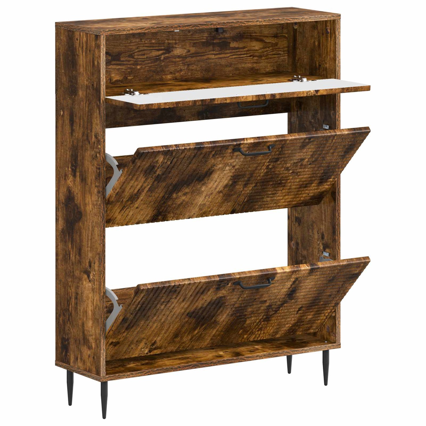 Shoe Cabinet HAARLEM 78 x 24 x 103 cm Engineered Wood