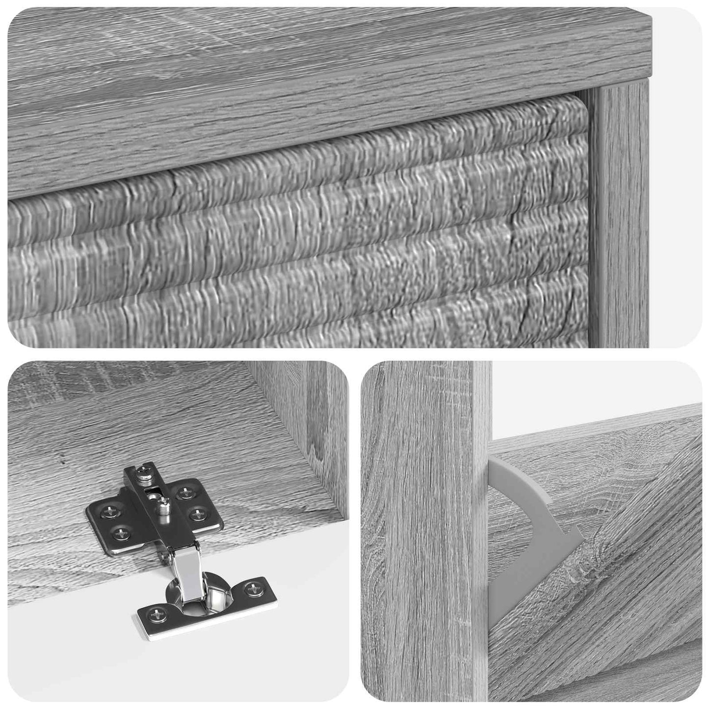 Shoe Cabinet HAARLEM 78 x 24 x 103 cm Engineered Wood