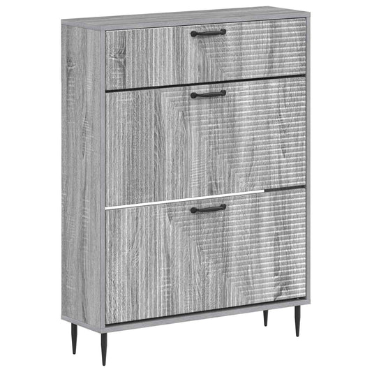 Shoe Cabinet HAARLEM 78 x 24 x 103 cm Engineered Wood