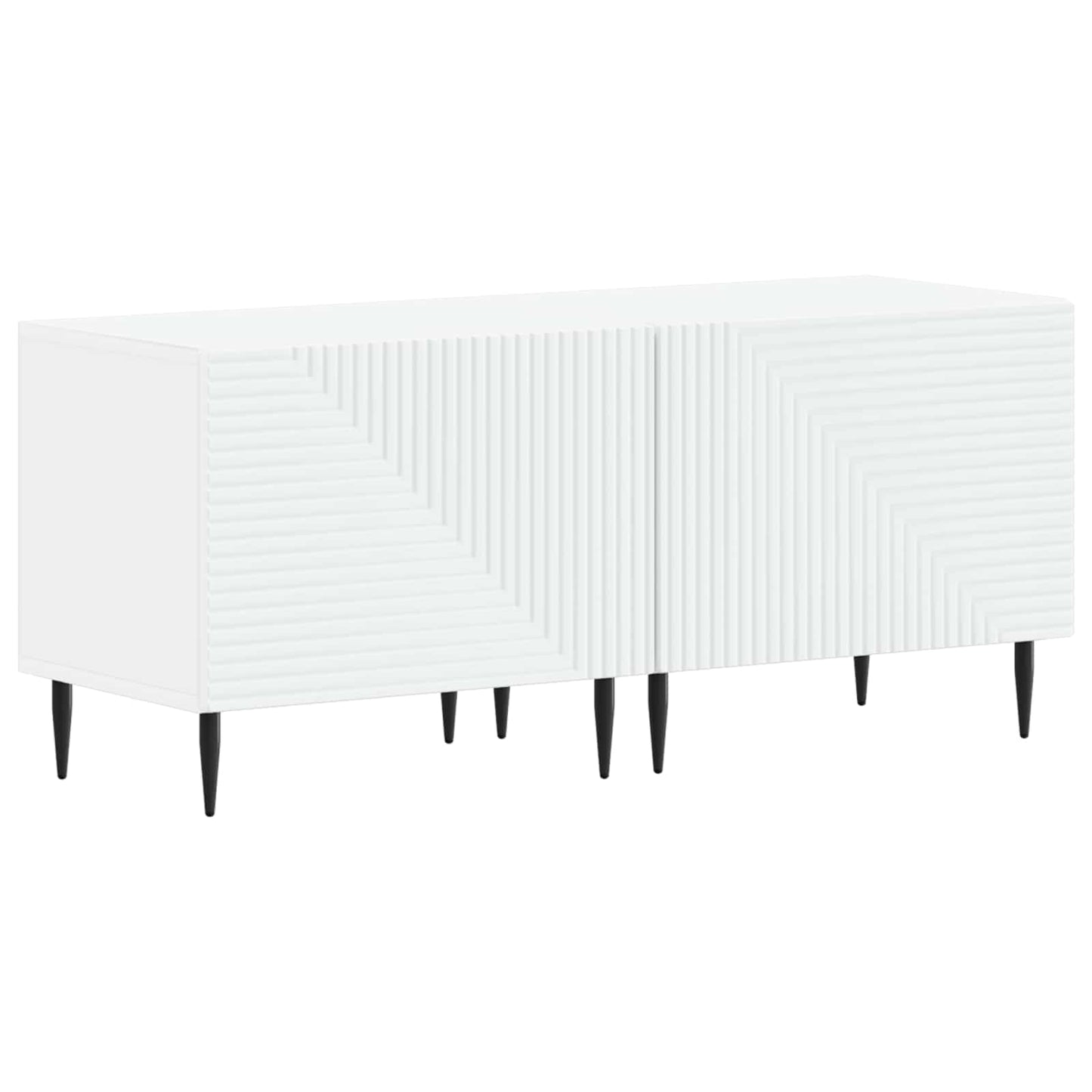 TV Cabinet White Engineered Wood