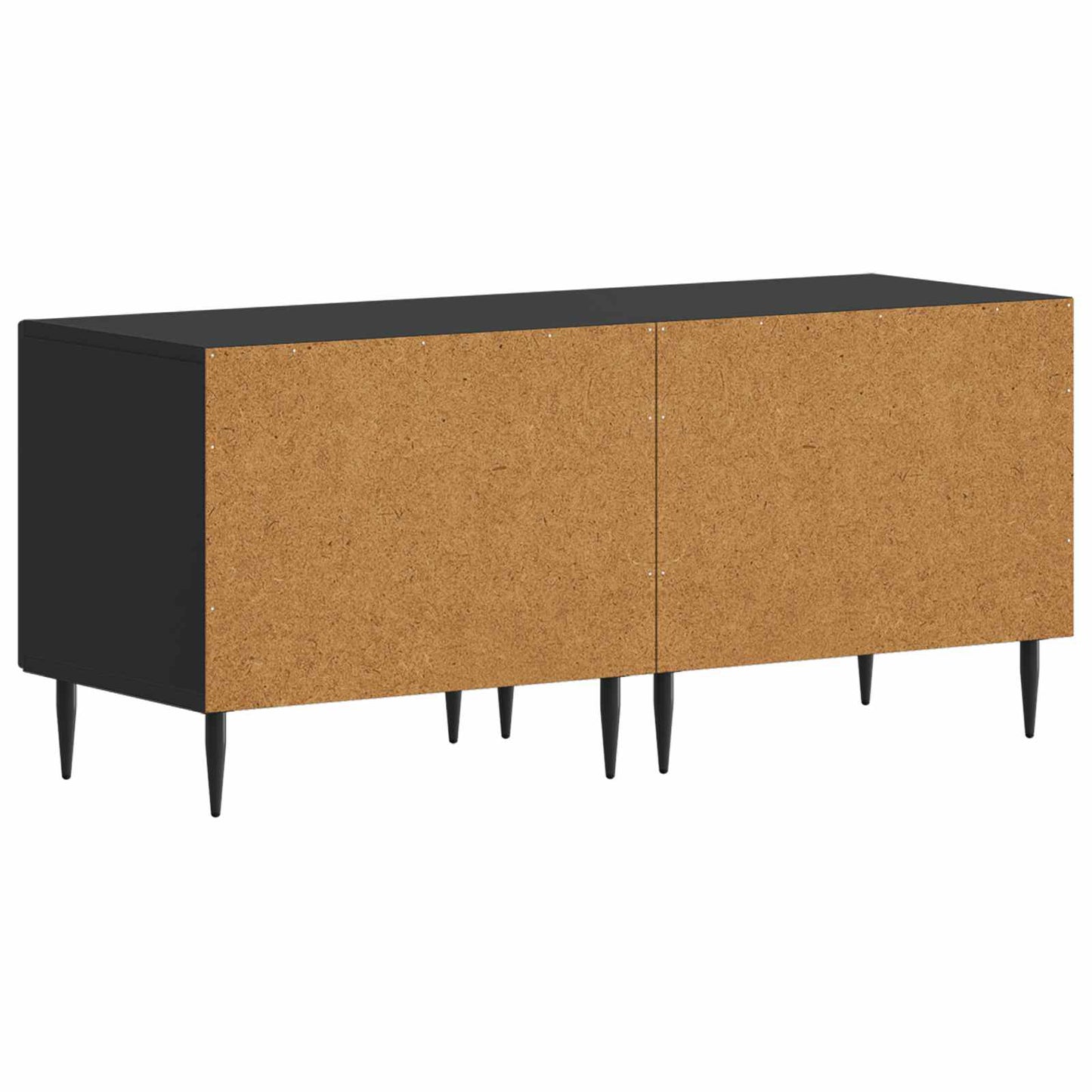 TV Cabinet Black Engineered Wood