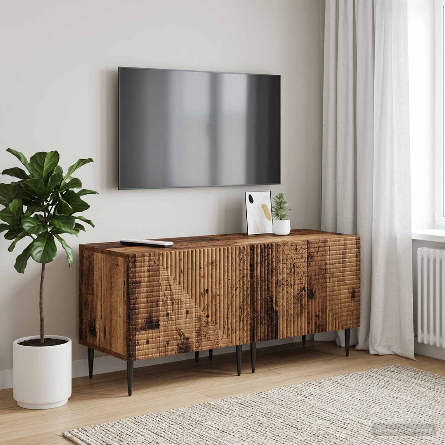 TV Cabinet Old Wood Engineered Wood