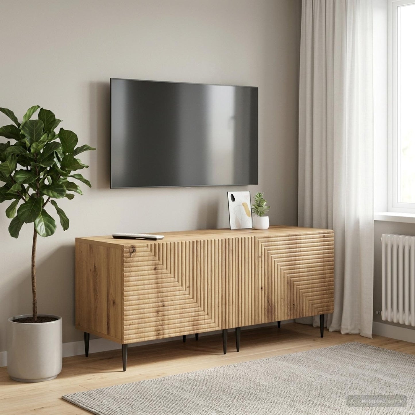 TV Cabinet Artisan Oak Engineered Wood