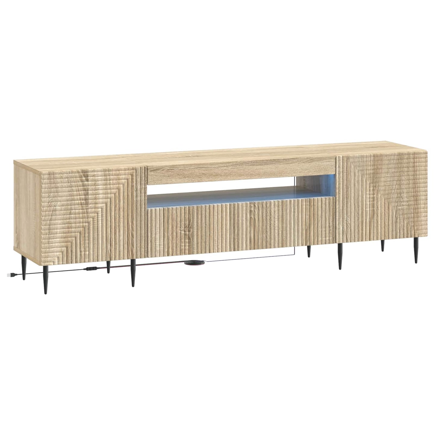 LED TV Cabinet Sonoma Oak Engineered Wood