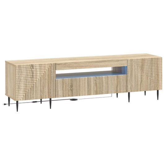 LED TV Cabinet Sonoma Oak Engineered Wood
