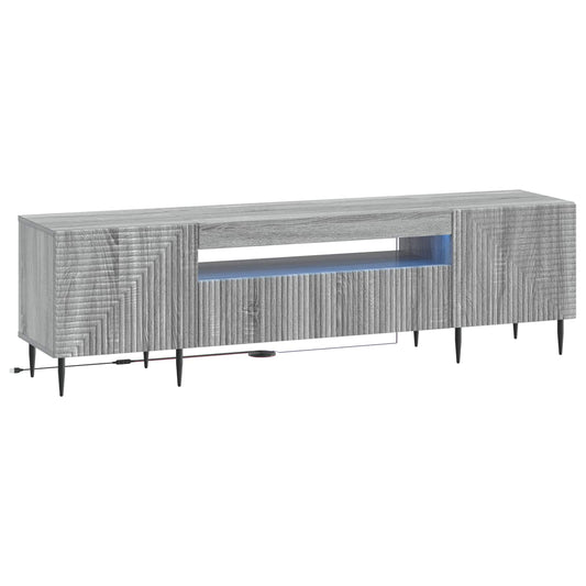 LED TV Cabinet Grey Sonoma Engineered Wood