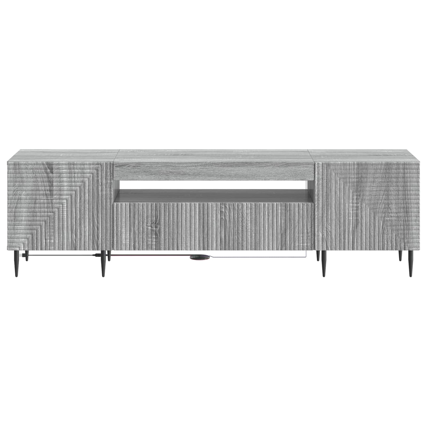 LED TV Cabinet Grey Sonoma Engineered Wood