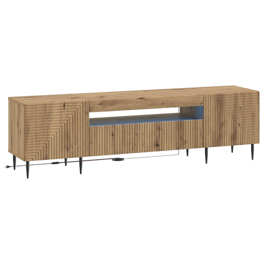 LED TV Cabinet Artisan Oak Engineered Wood