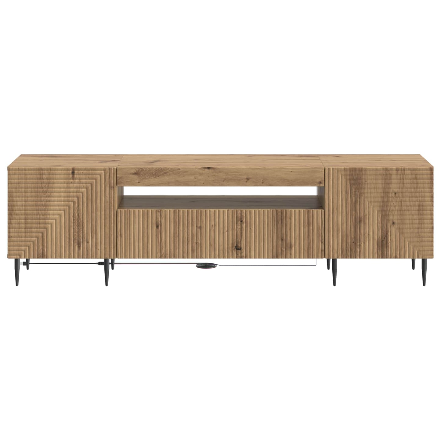 LED TV Cabinet Artisan Oak Engineered Wood