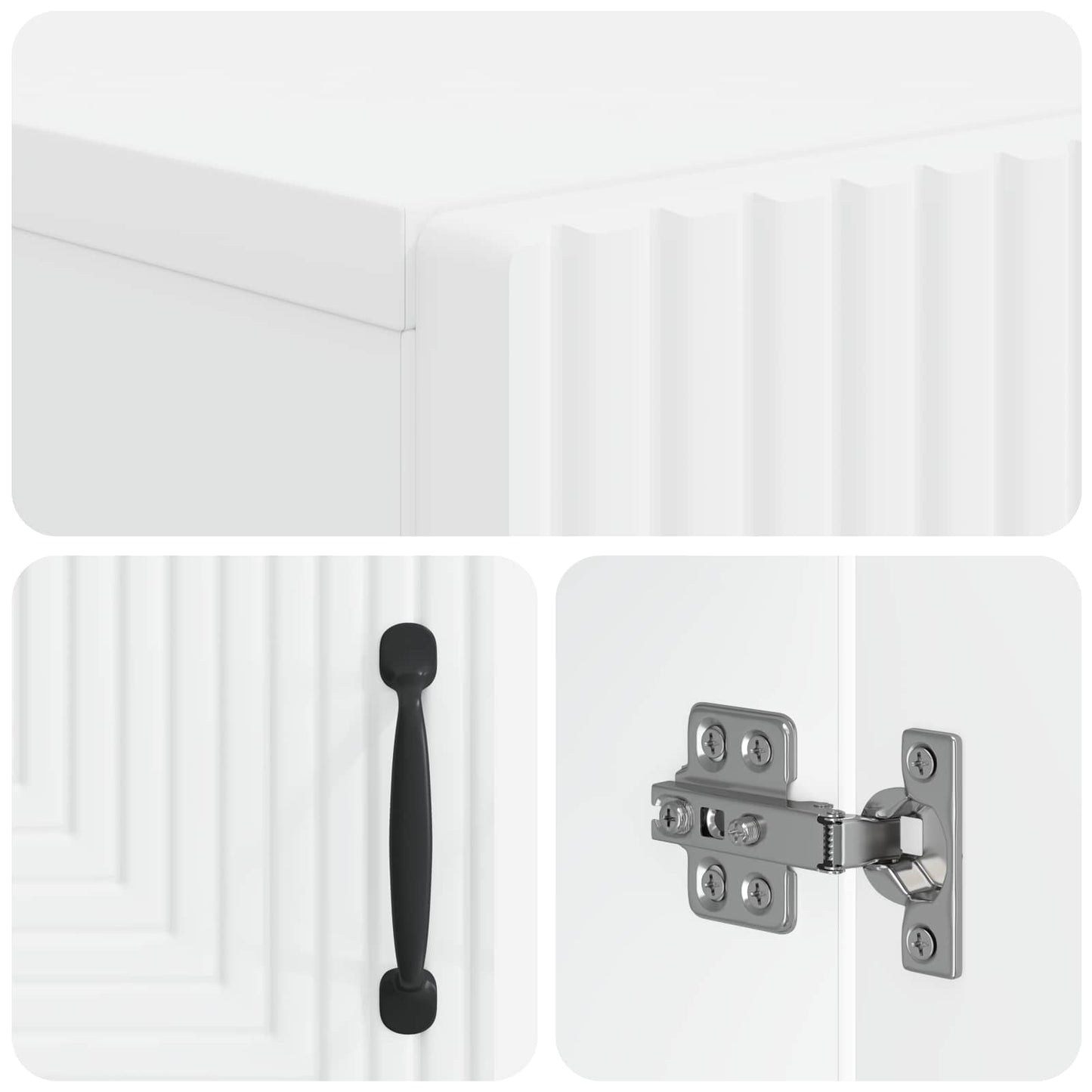 Toilet Cabinet HAARLEM White 66 x 25.5 x 190 cm Engineered Wood