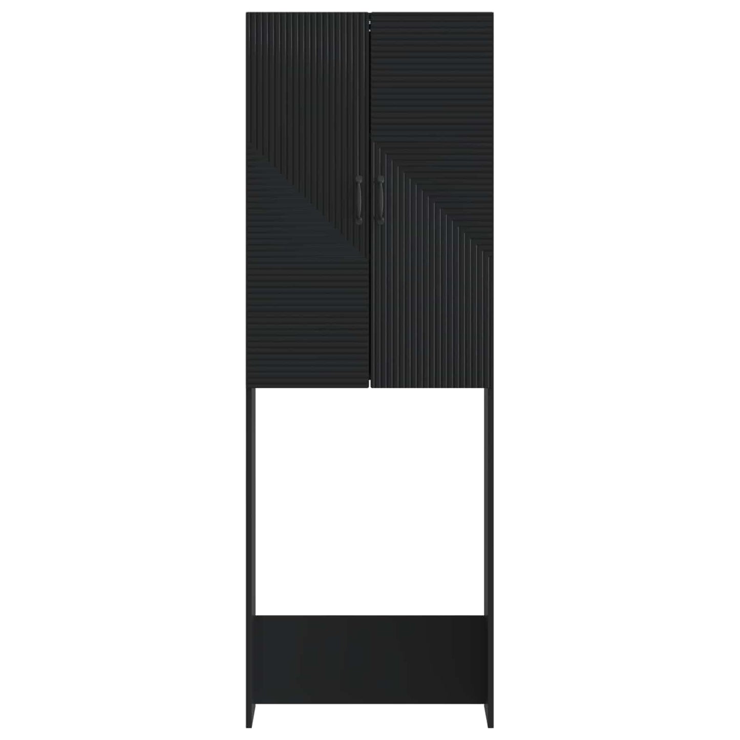 Toilet Cabinet HAARLEM Black 66 x 25.5 x 190 cm Engineered Wood