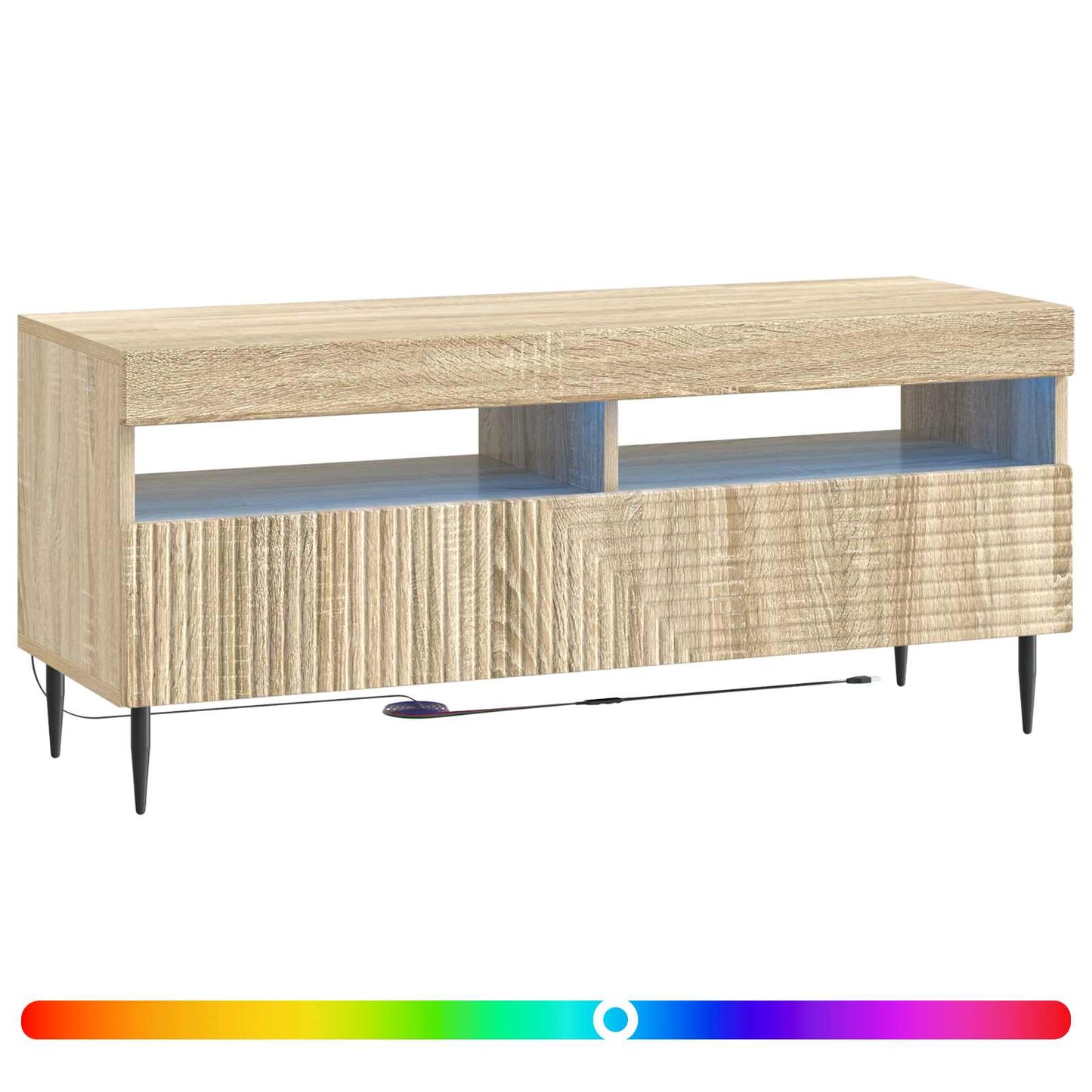 LED TV Cabinet Sonoma Oak Engineered Wood
