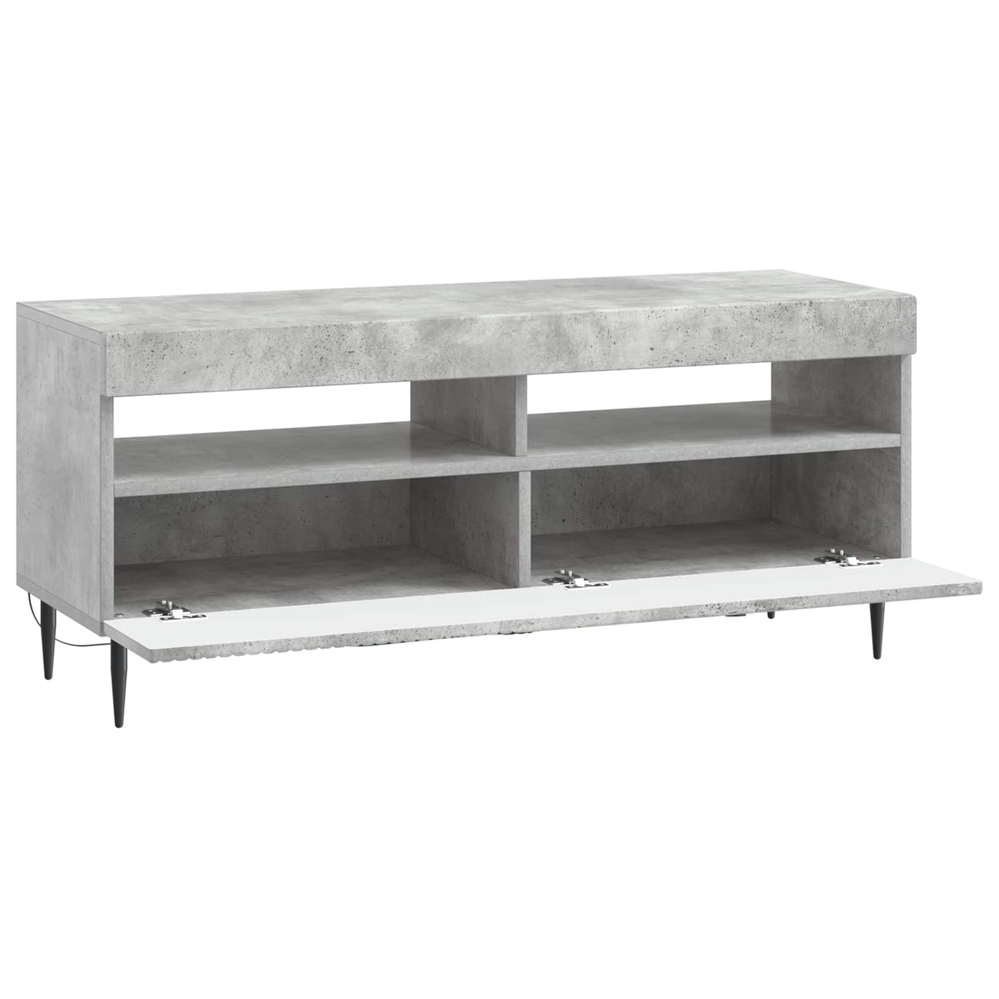 LED TV Cabinet Concrete Grey Engineered Wood