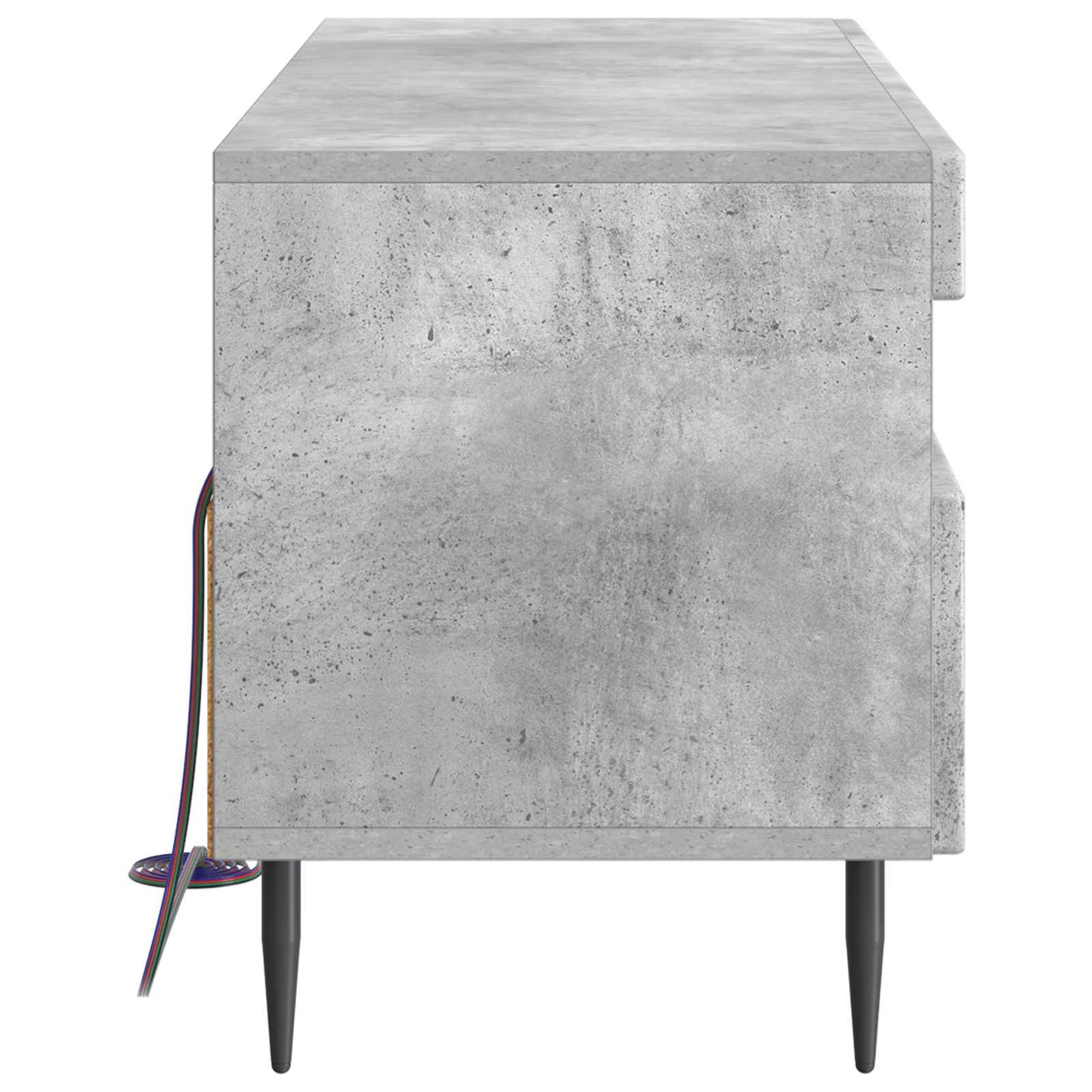 LED TV Cabinet Concrete Grey Engineered Wood