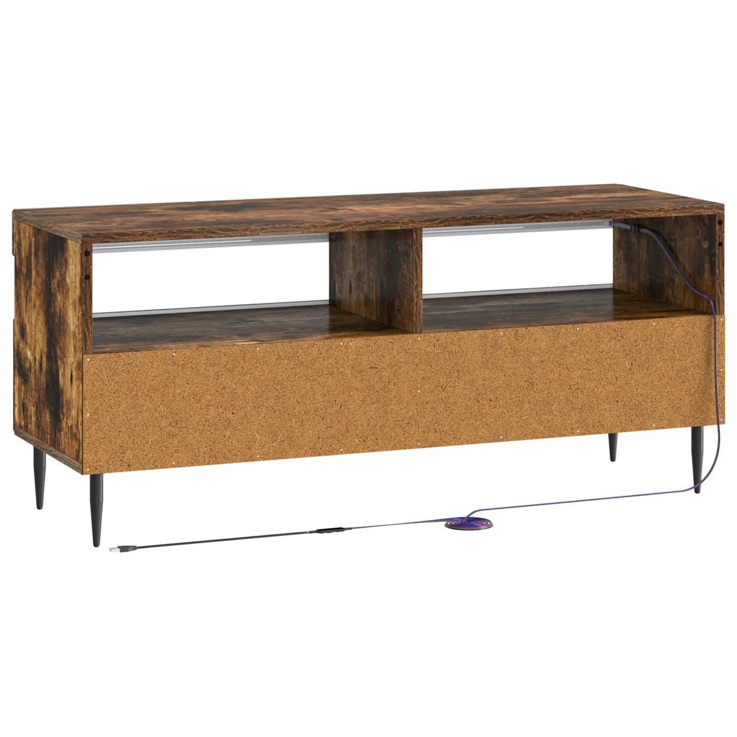 LED TV Cabinet Smoked Oak Engineered Wood