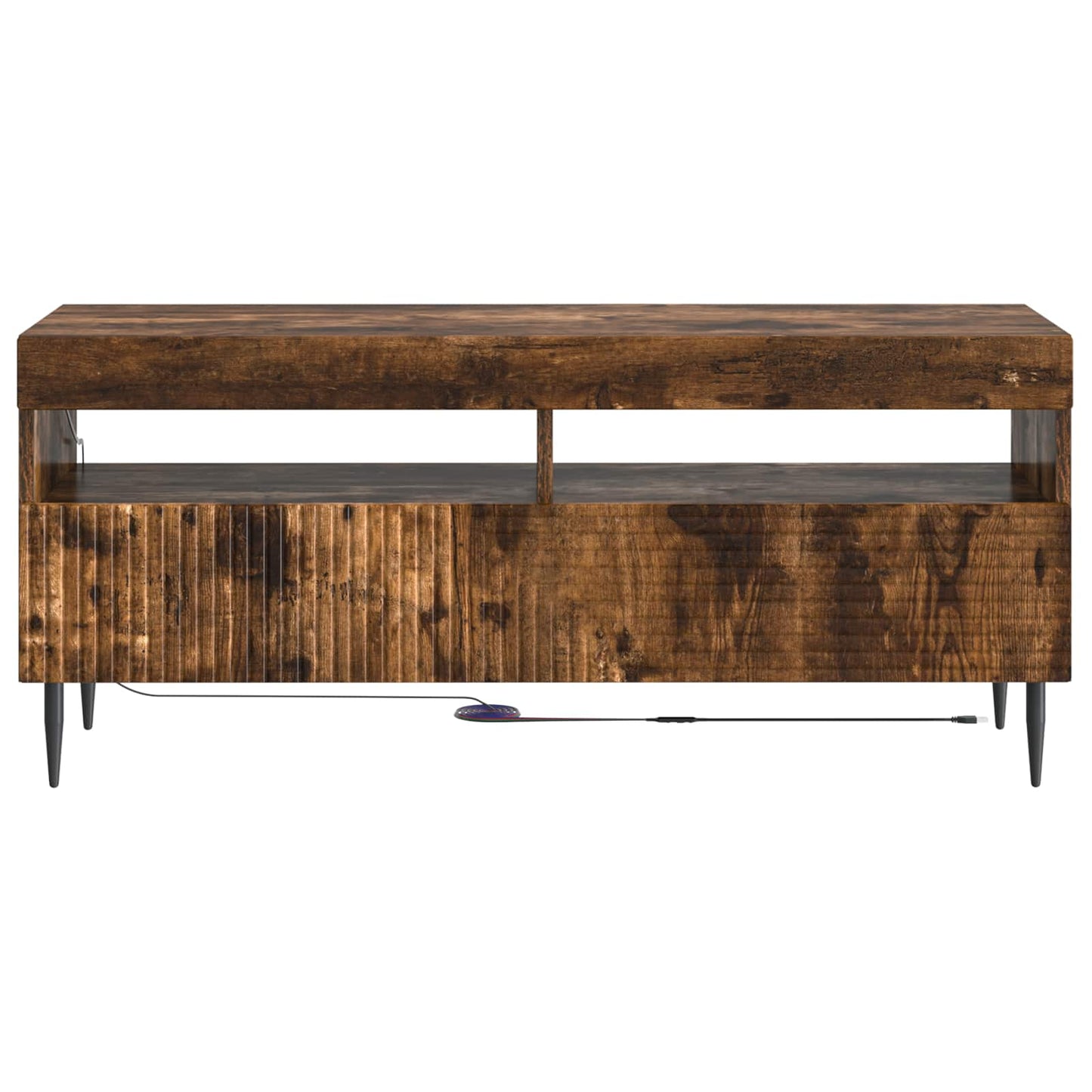 LED TV Cabinet Smoked Oak Engineered Wood