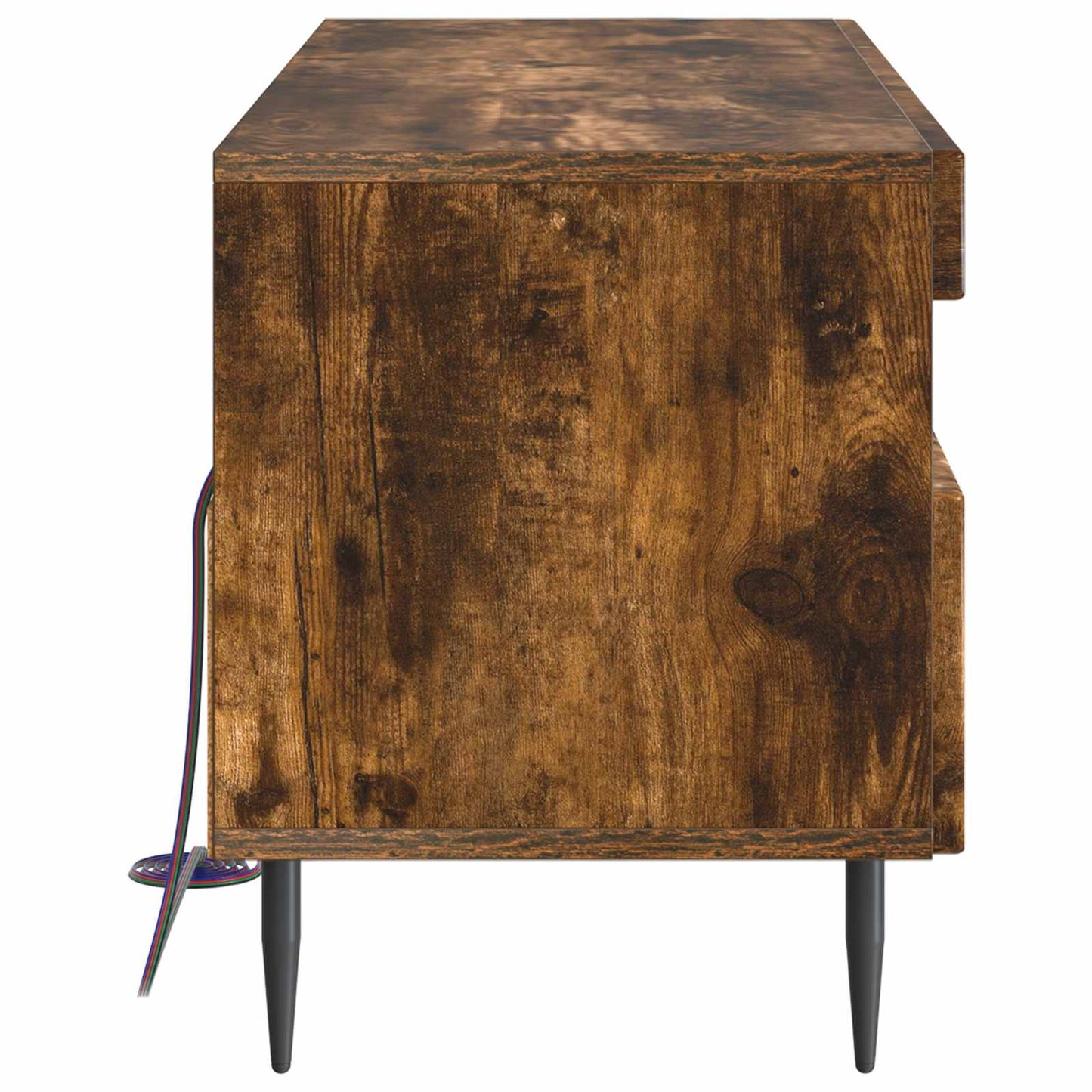 LED TV Cabinet Smoked Oak Engineered Wood