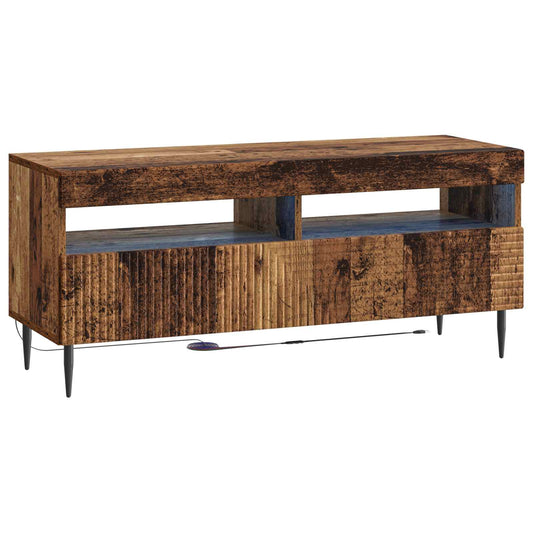 LED TV Cabinet Old Wood Engineered Wood
