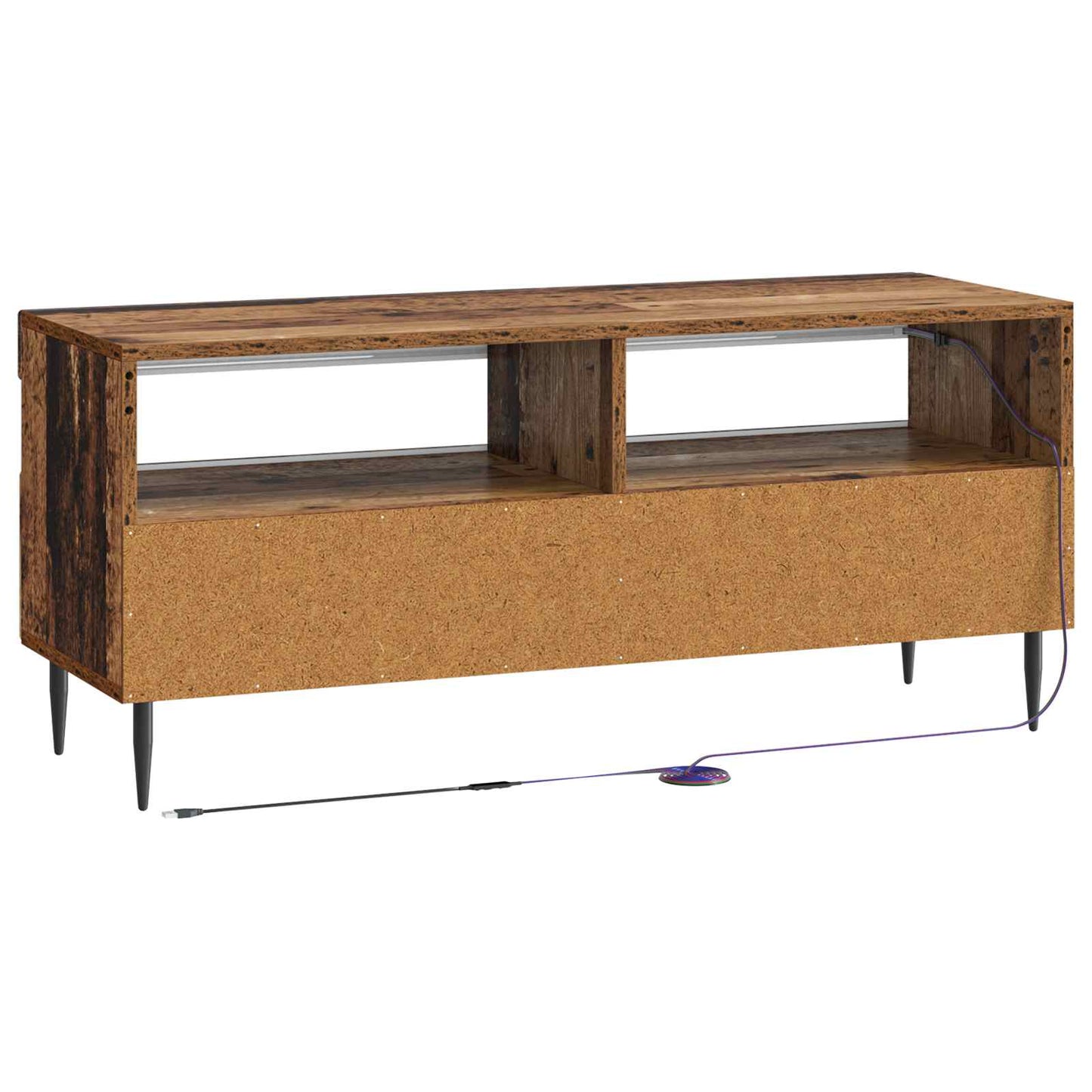LED TV Cabinet Old Wood Engineered Wood