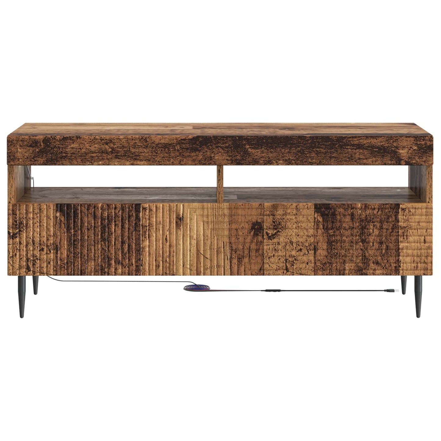LED TV Cabinet Old Wood Engineered Wood