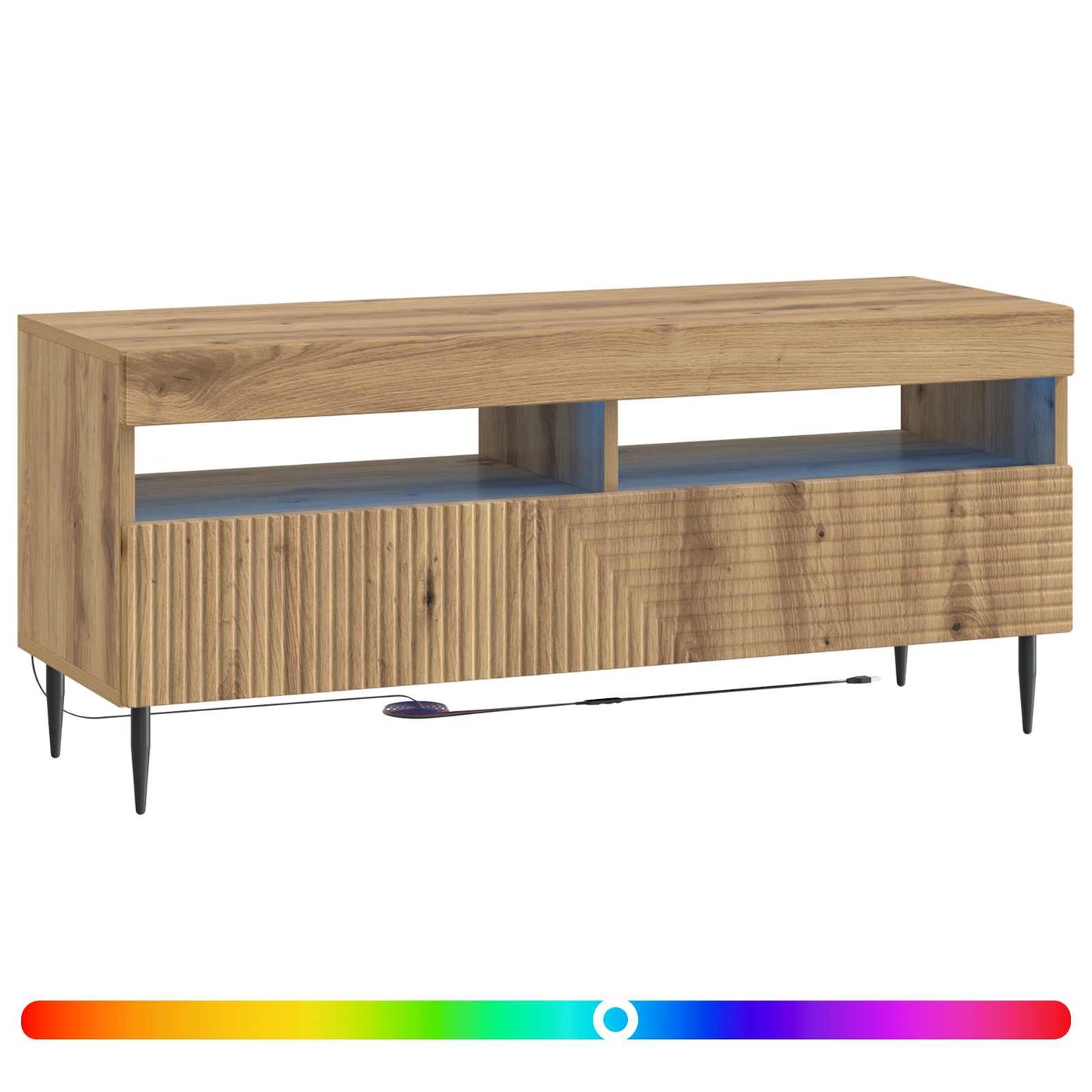 LED TV Cabinet Artisan Oak Engineered Wood